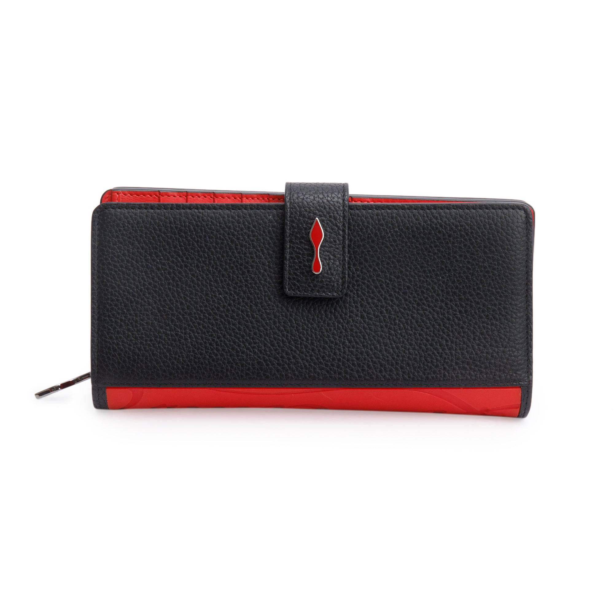 Christian Louboutin Black Leather Paloma Continental Wallet