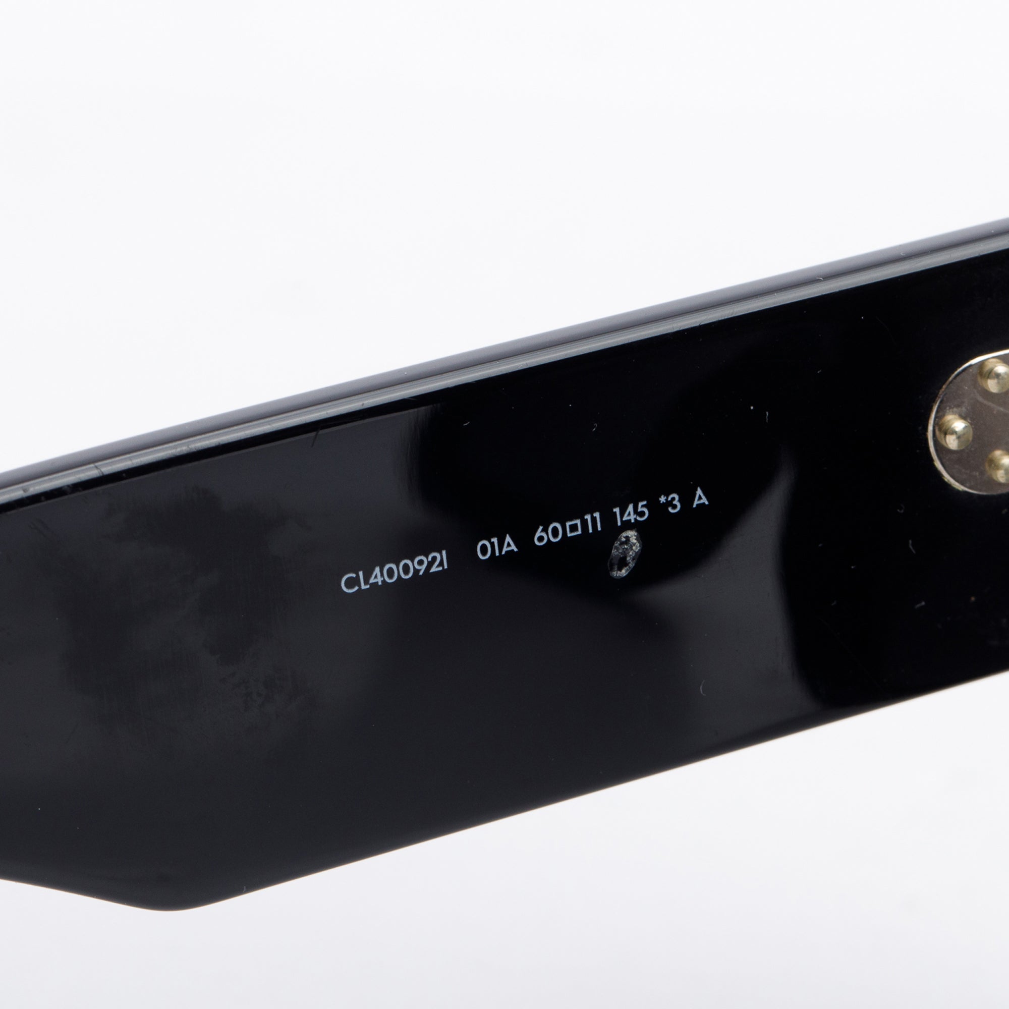 Celine CL400921 Black Acetate Oversized Square Sunglasses w/ Box & Case
