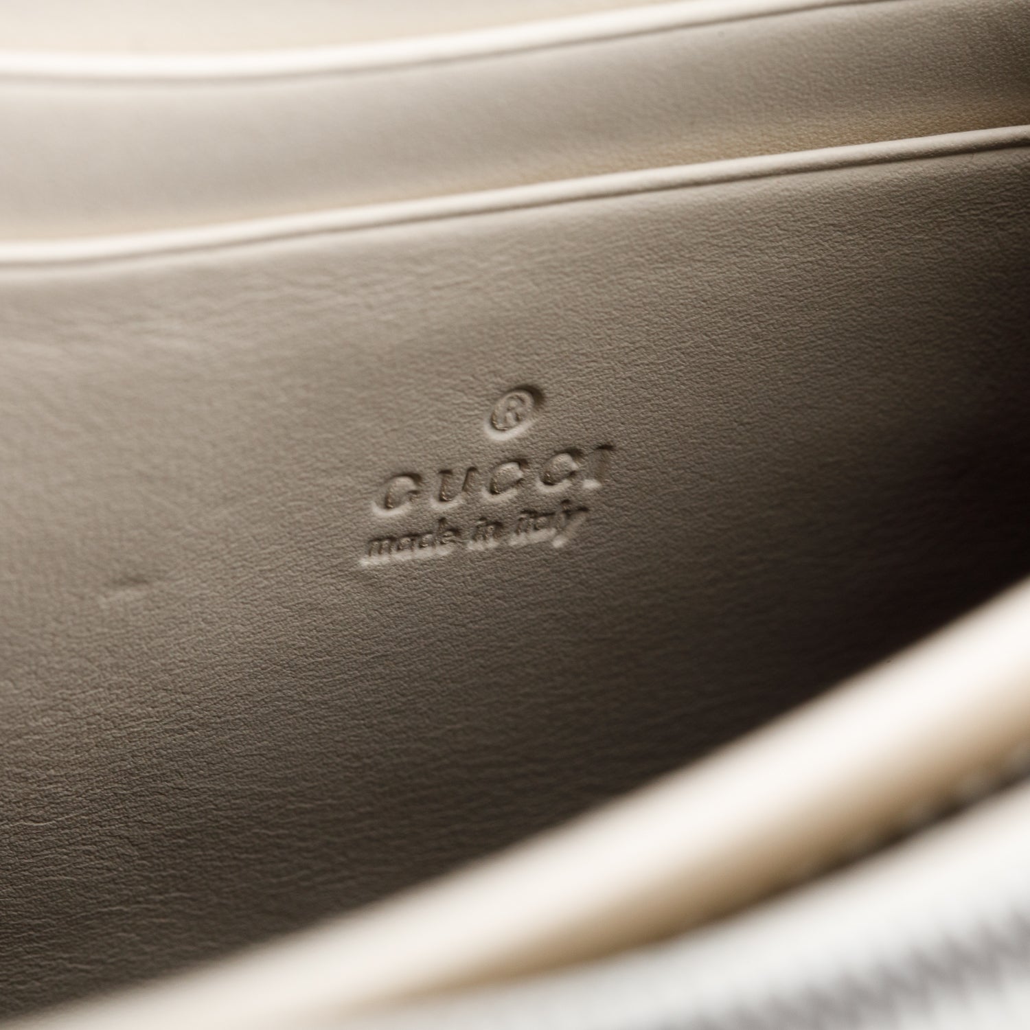 Gucci White GG Marmont Mini Wallet on Chain w/ Box