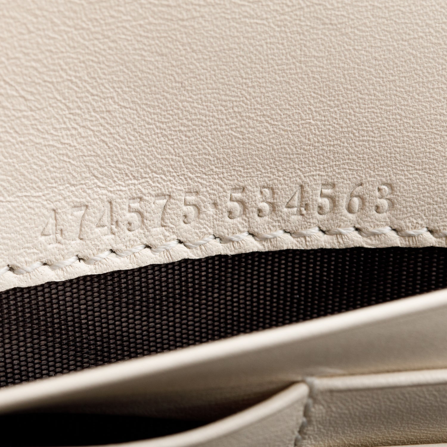 Gucci White GG Marmont Mini Wallet on Chain w/ Box