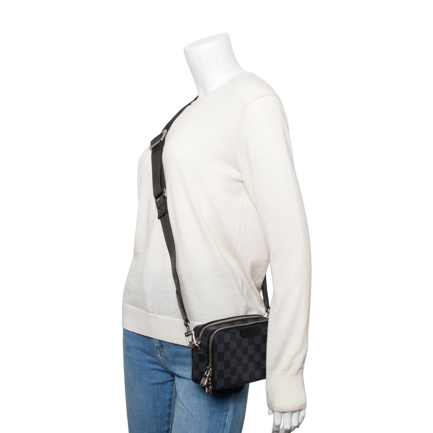 Louis Vuitton Damier Graphite Alpha Wearable Wallet Crossbody