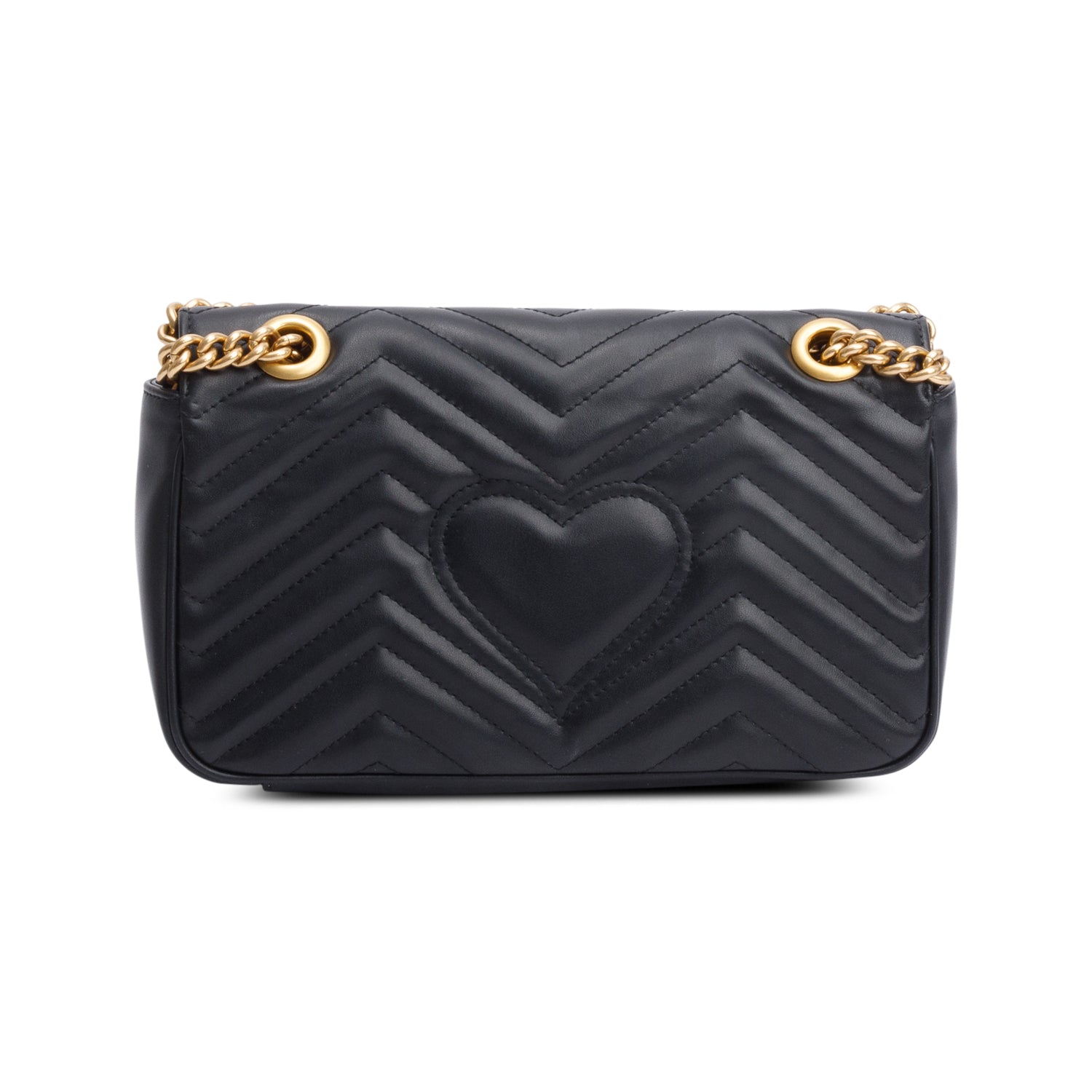 Gucci 2023 Black GG Marmont Matelasse Small Shoulder Bag w/ Box
