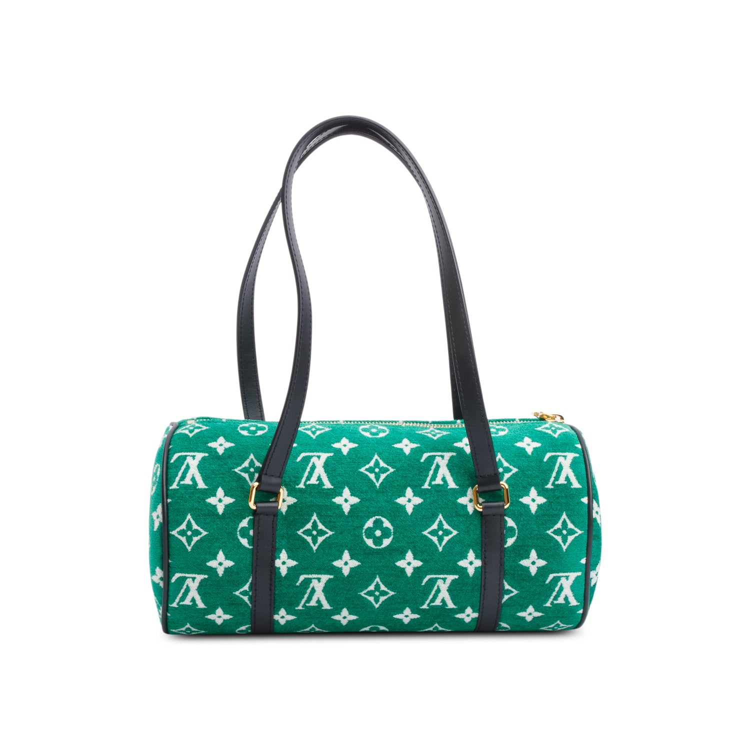 Louis Vuitton Green Monogram Velvet LV Match Papillon 26 w/ Box