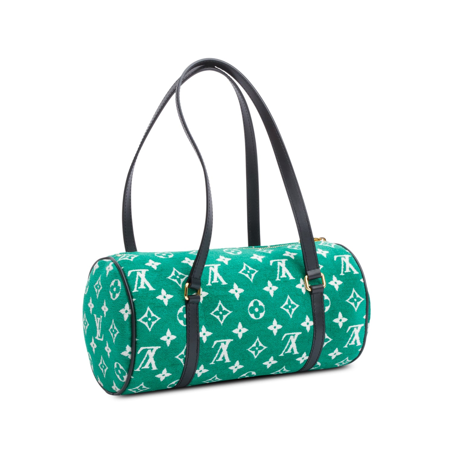 Louis Vuitton Green Monogram Velvet LV Match Papillon 26 w/ Box