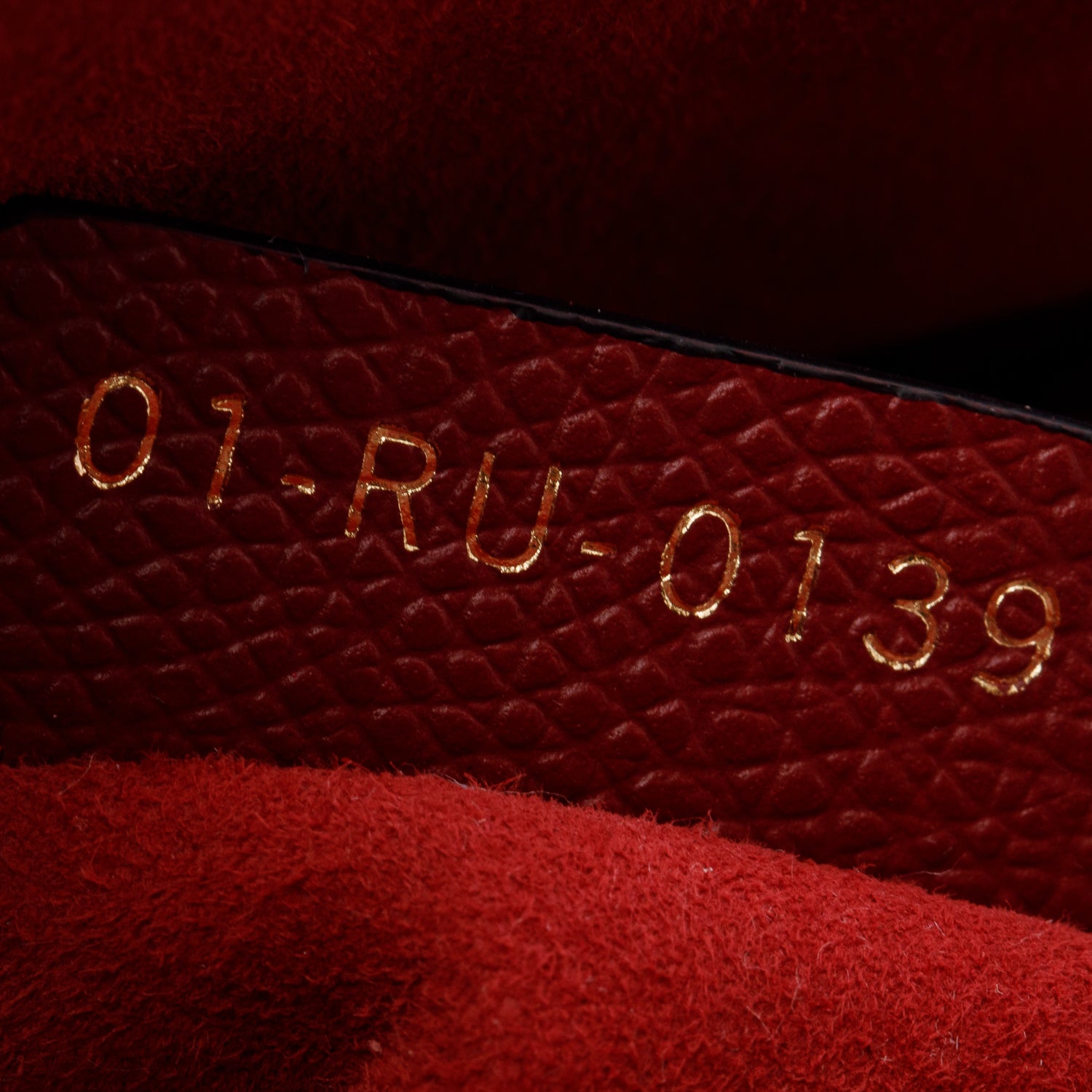 Christian Dior Red Grained Calfskin Leather Mini Saddle Bag