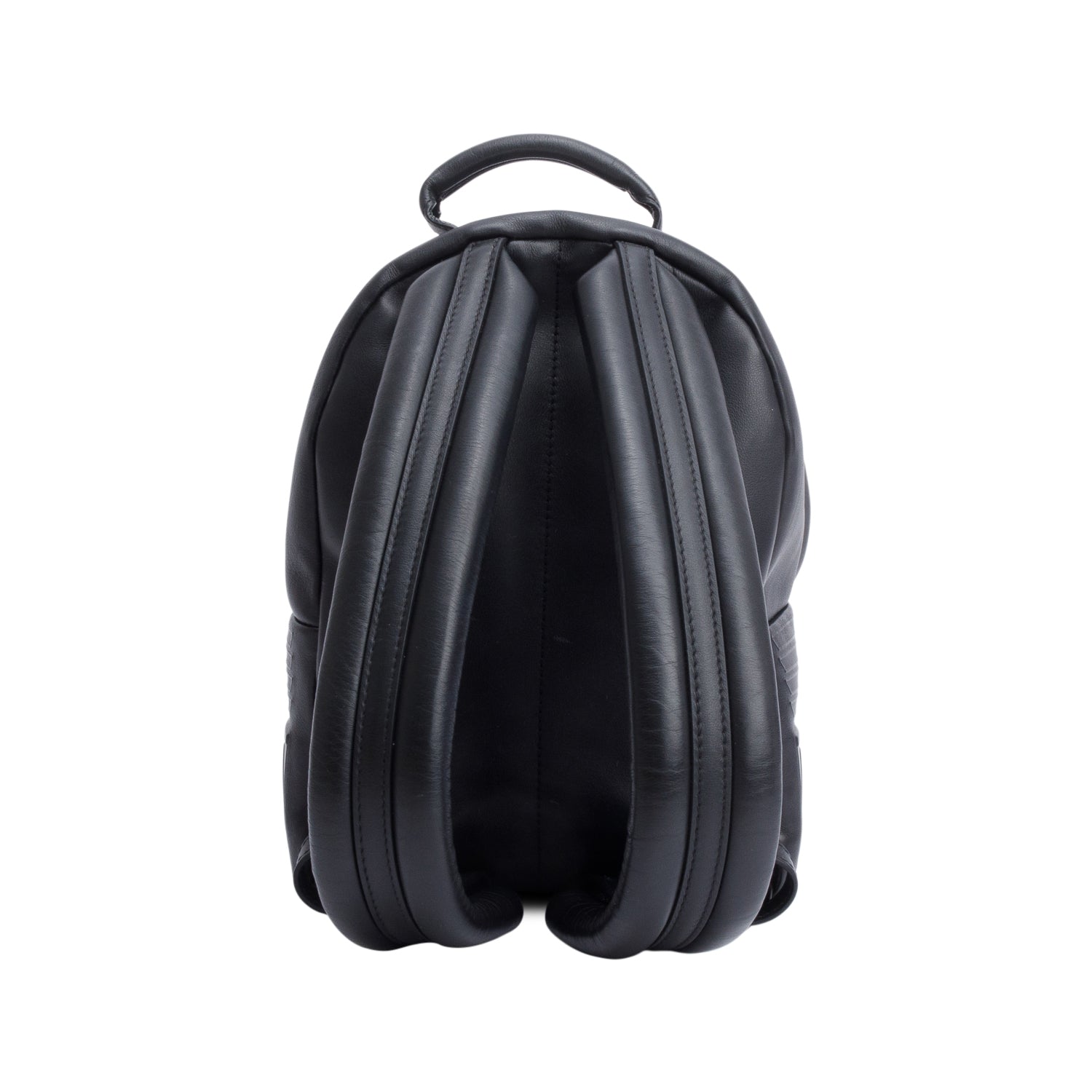 Louis Vuitton Black Spaceship Embossed Leather Palm Springs Backpack PM