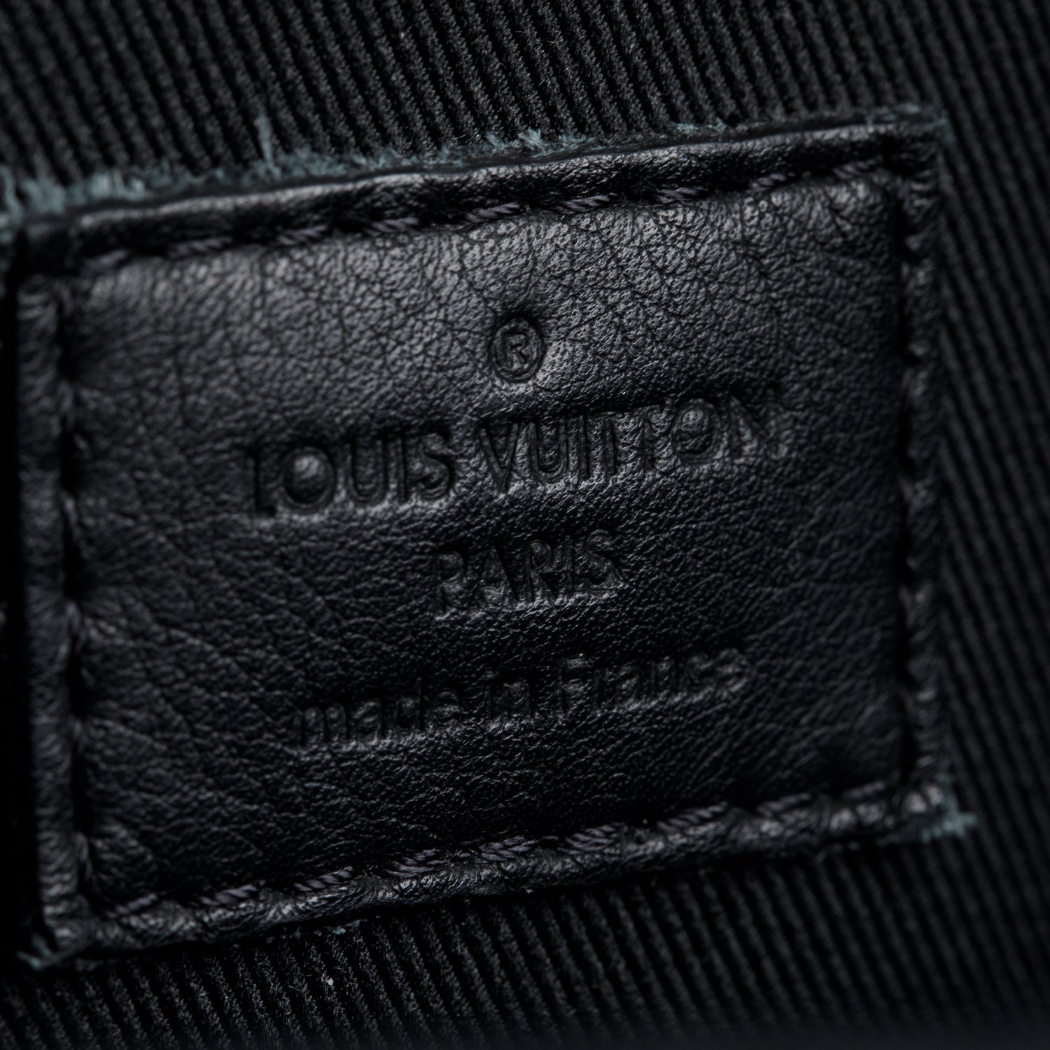 Louis Vuitton Black Spaceship Embossed Leather Palm Springs Backpack PM