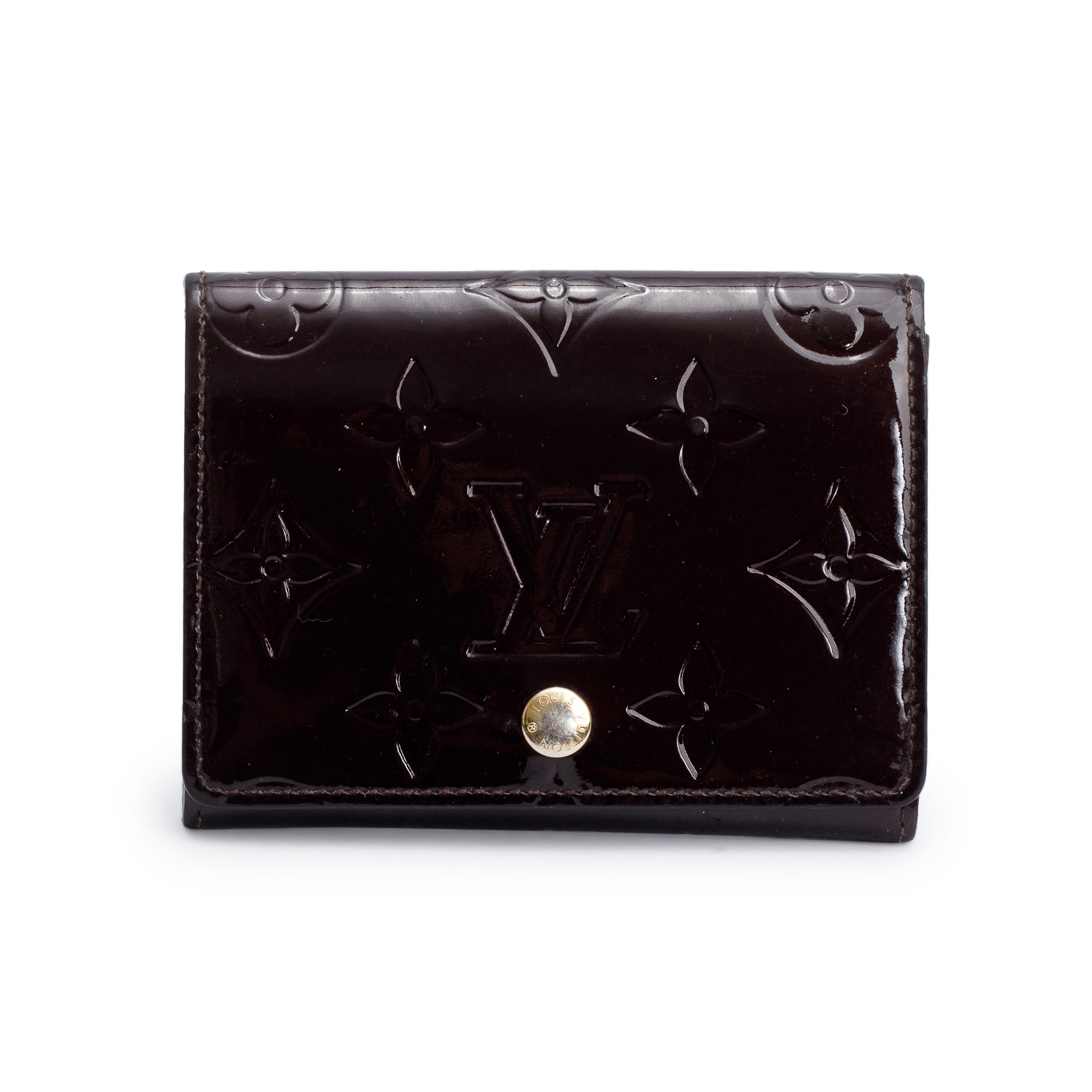 Louis Vuitton Amarante Monogram Vernis Leather Business Card Holder