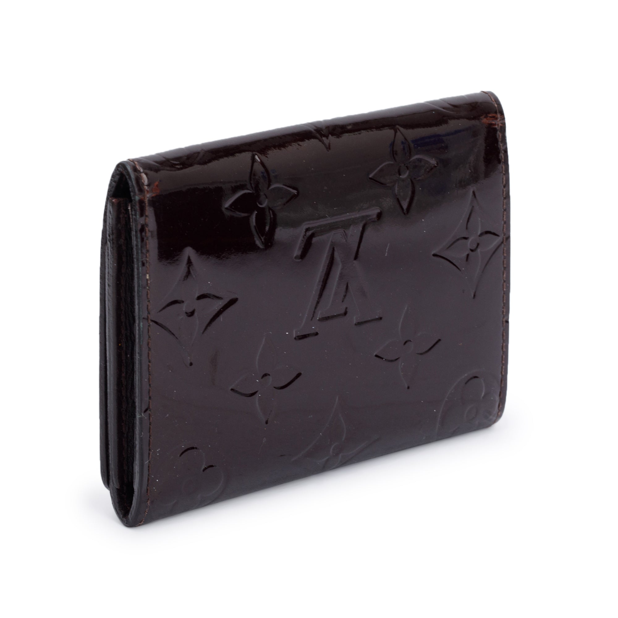 Louis Vuitton Amarante Monogram Vernis Leather Business Card Holder