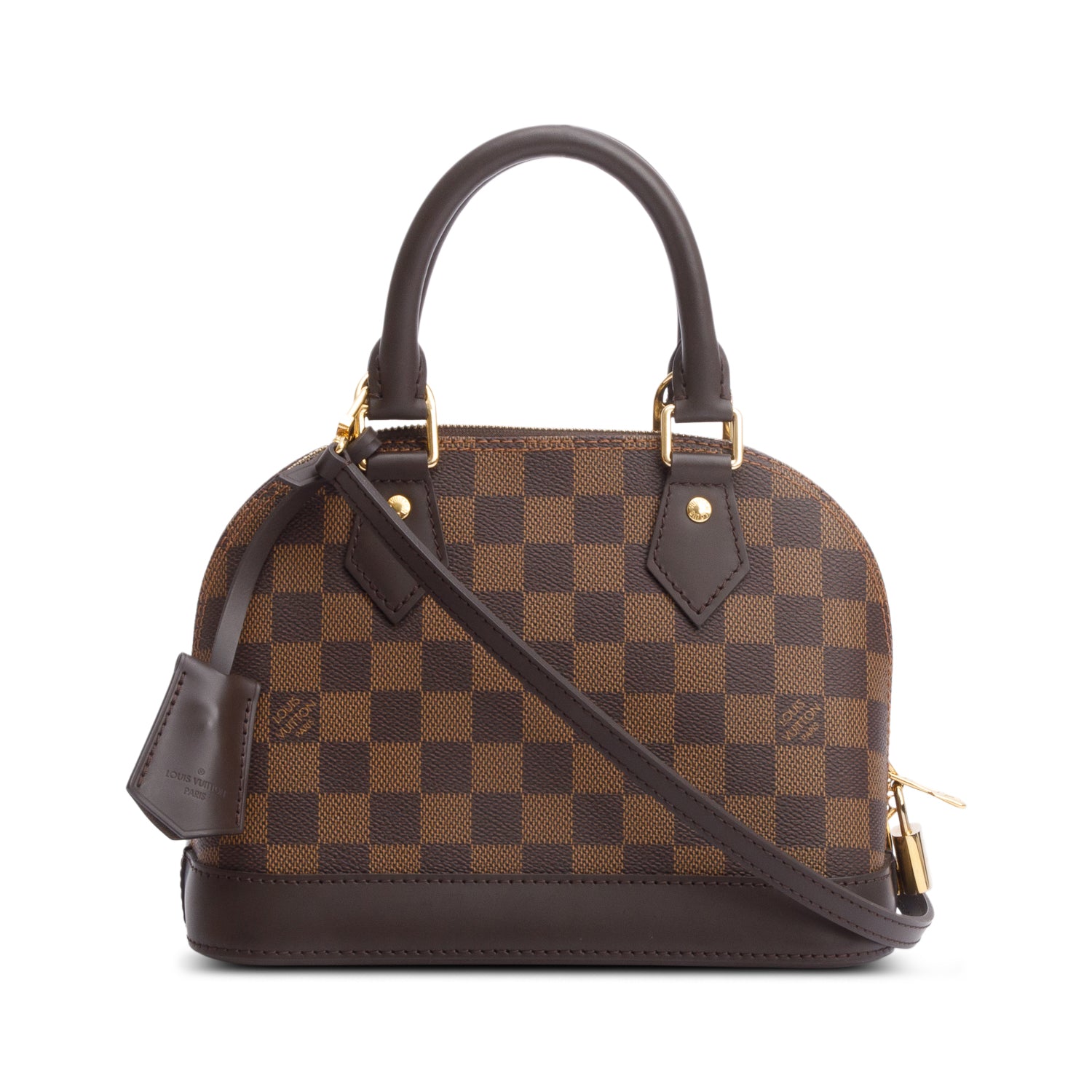 Louis Vuitton Damier Ebene Alma BB w/ Strap & Box