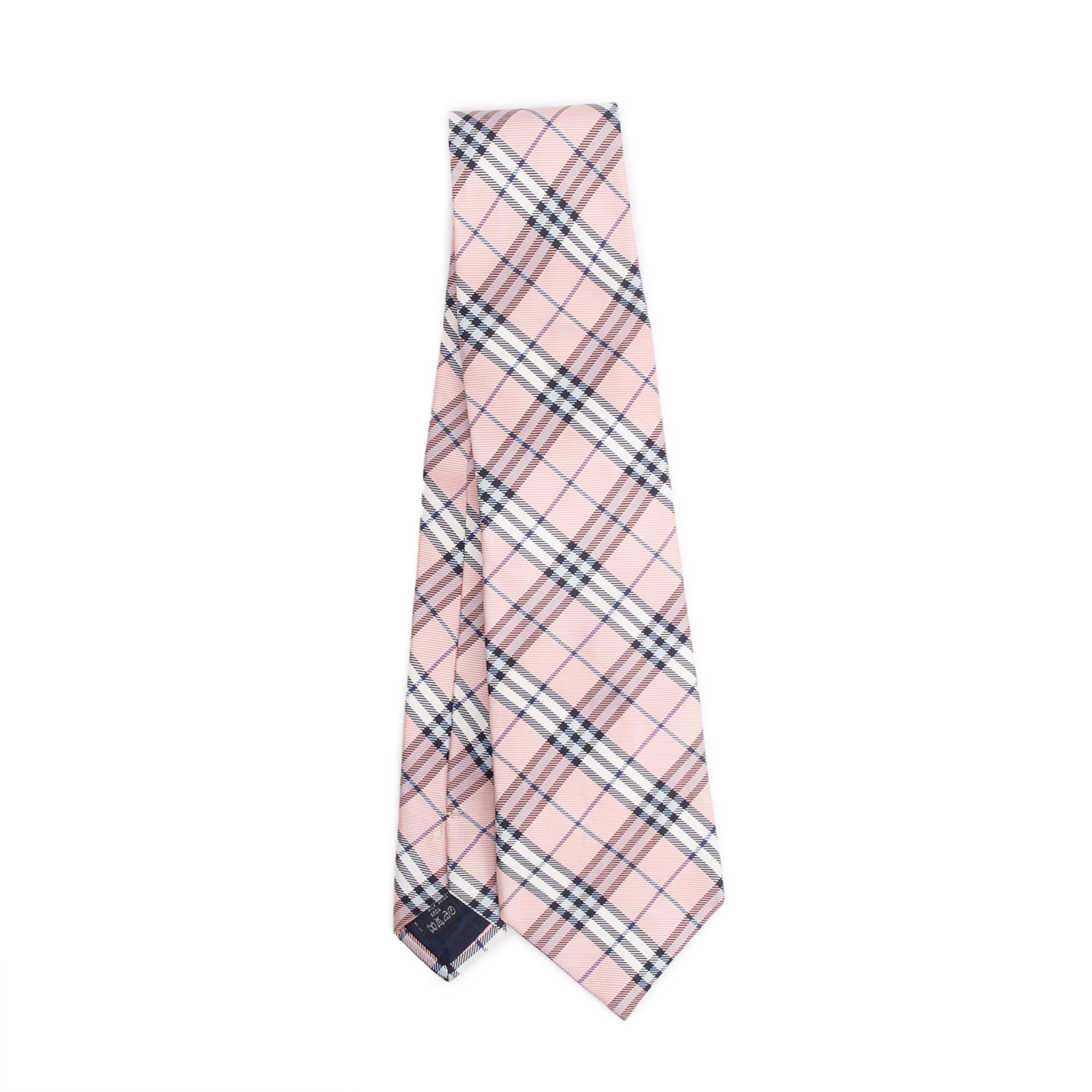Burberry Pink Vintage Check Silk Tie
