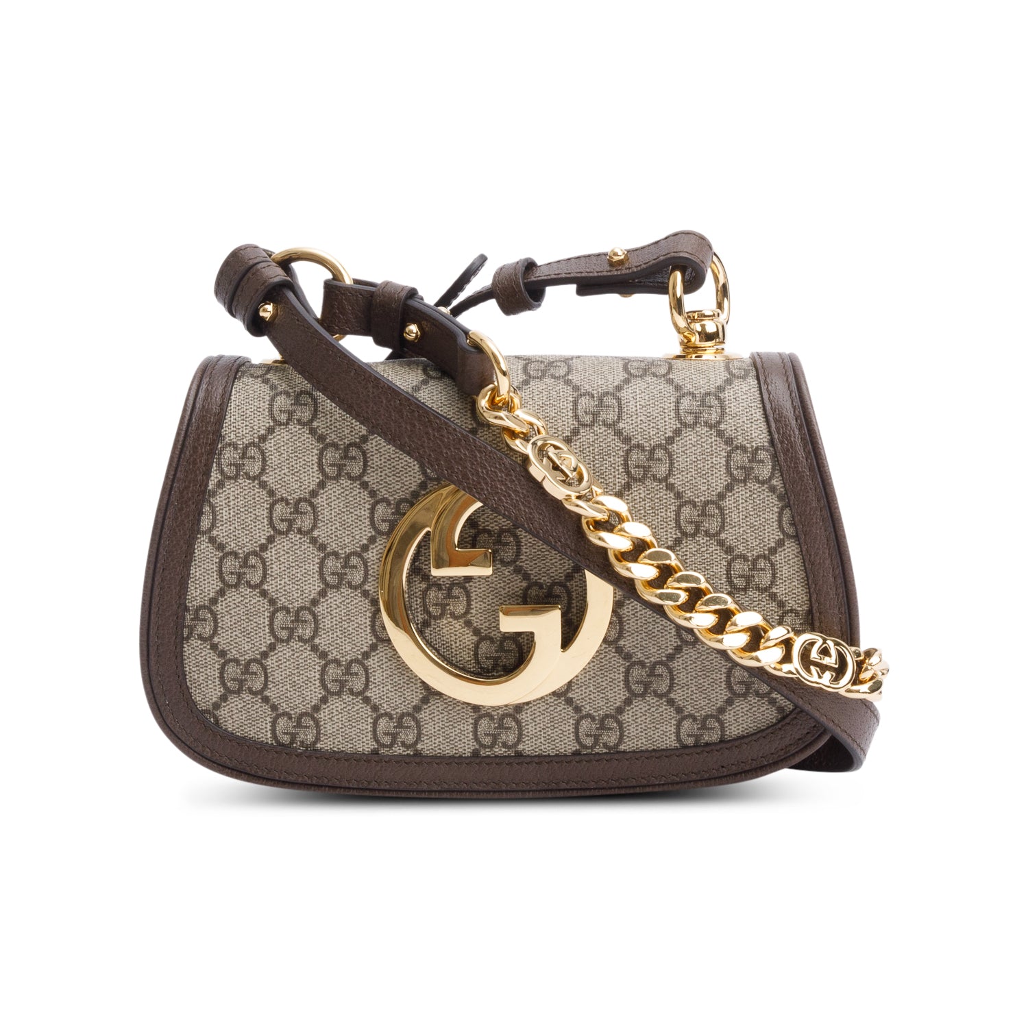 Gucci GG Supreme Mini Blondie Shoulder Bag w/ Strap
