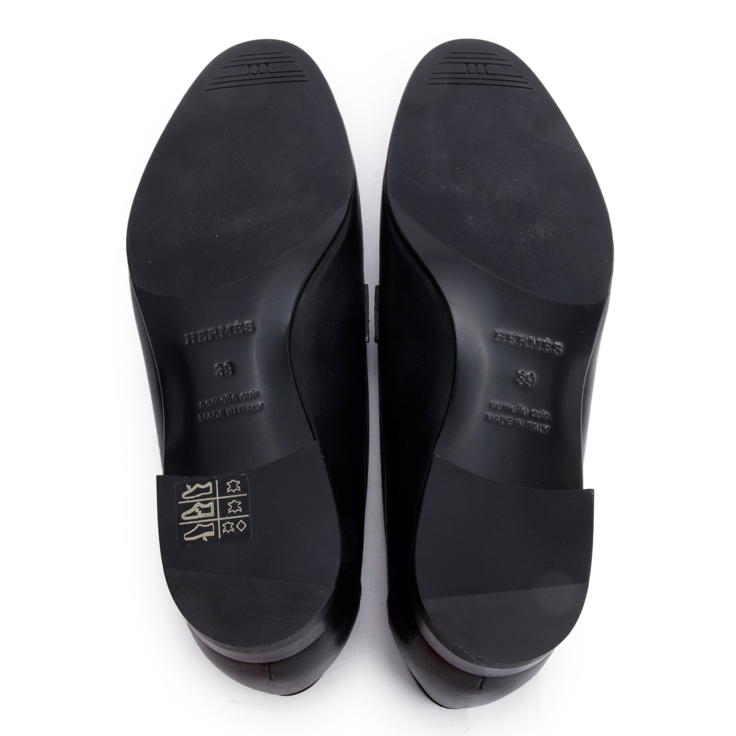 Hermes Noir Chevre Thor Leather Mocassins Paris Loafer, Size 39 w/ Box