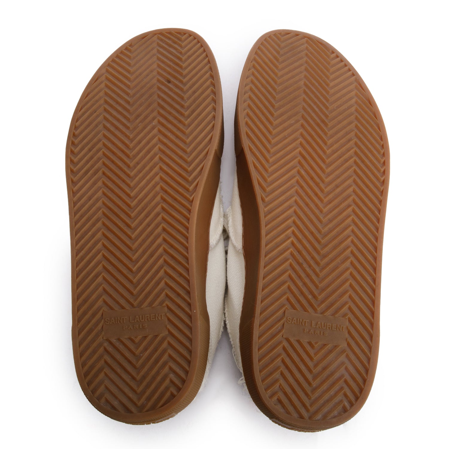 Saint Laurent White Distressed Venice Sneakers, Size 38 w/ Box