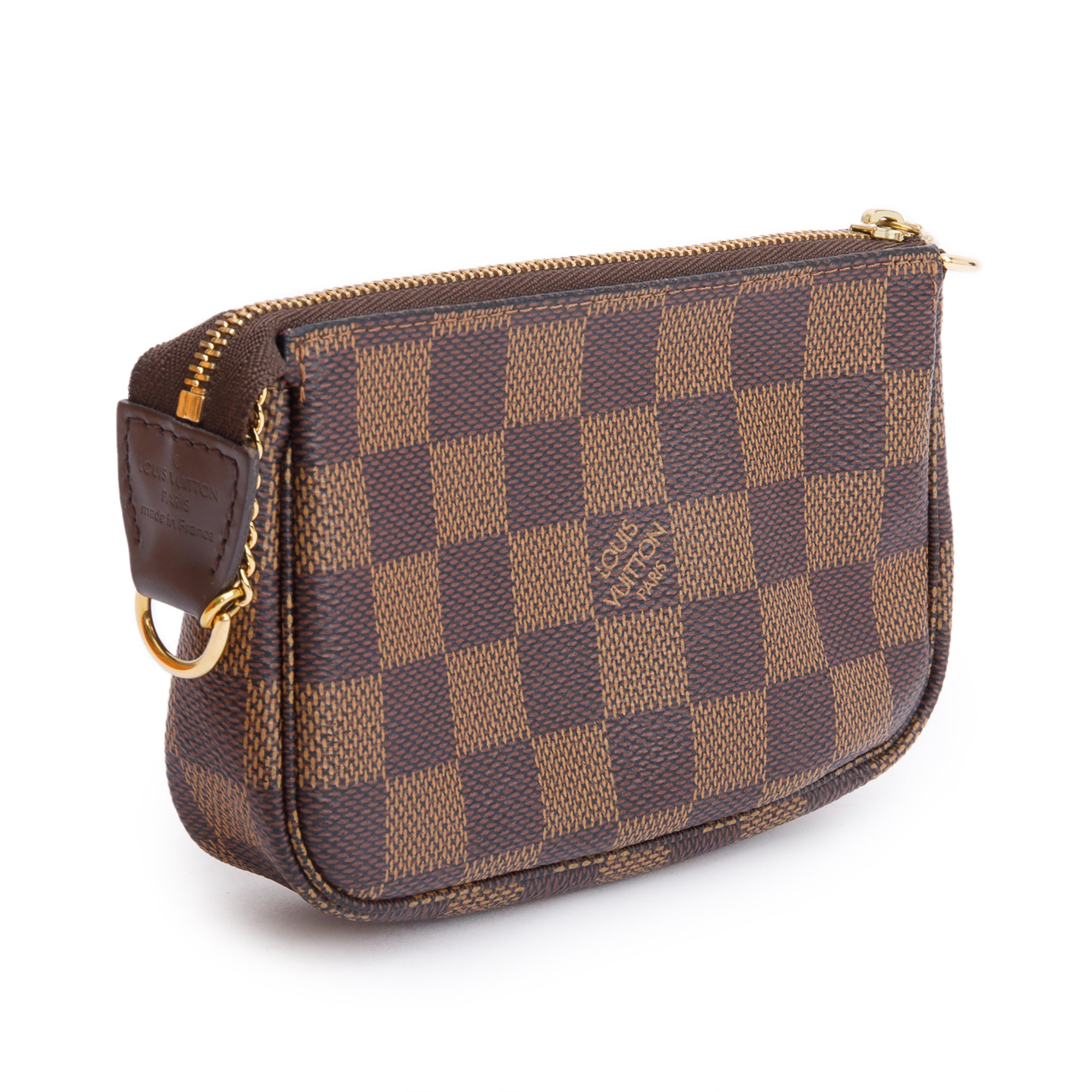 Louis Vuitton Damier Ebene Mini Pochette Accessories w/ Box