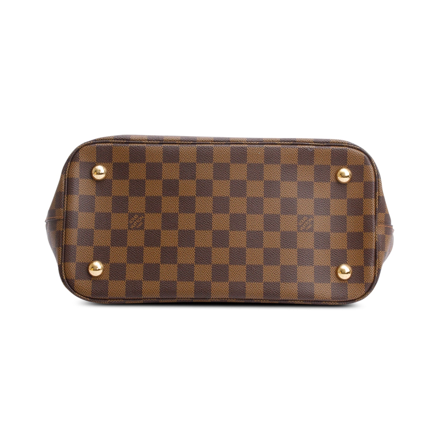Louis Vuitton Damier Ebene Brown Leather Belmont Tote w/ Strap & Receipt