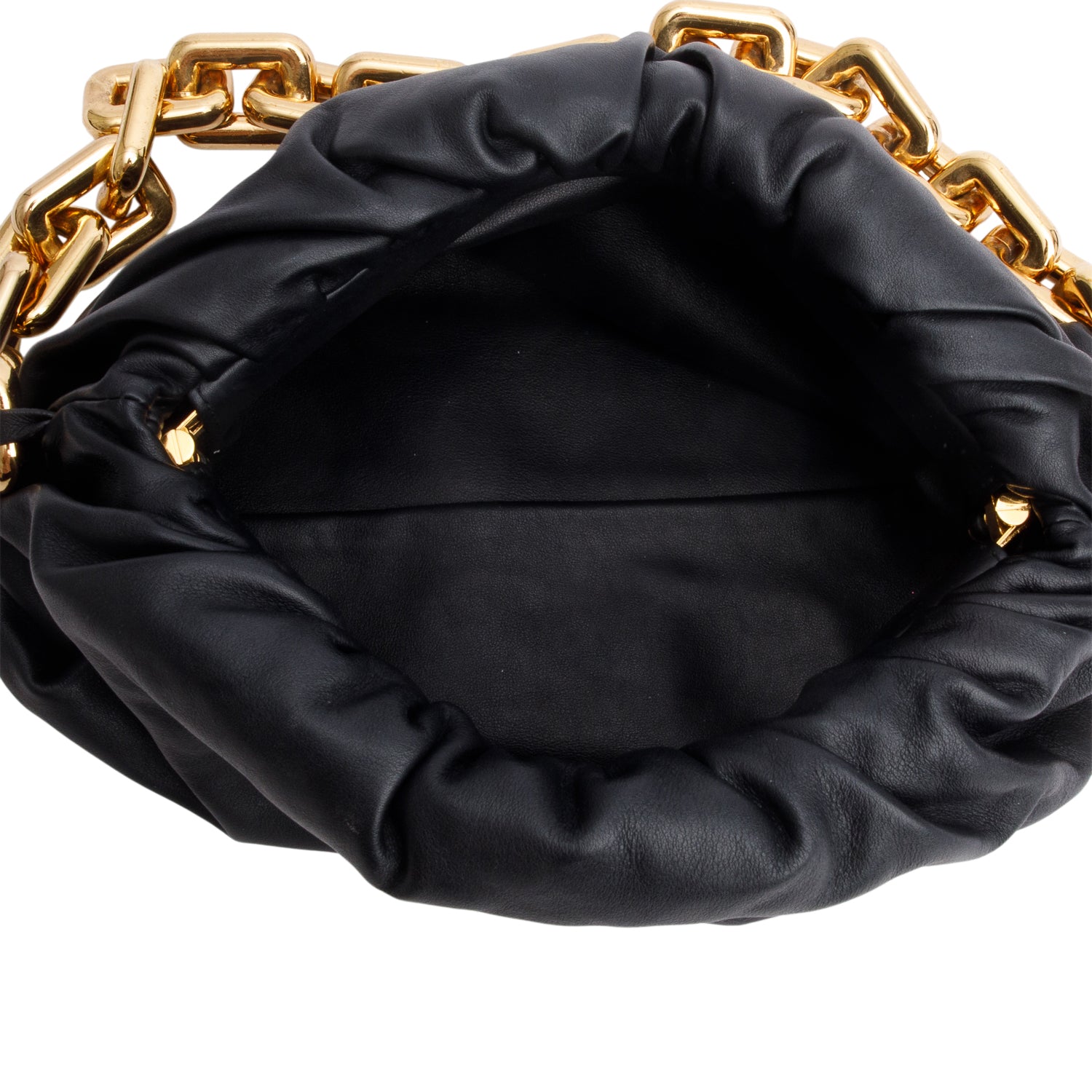 Bottega Veneta Black Nappa Leather The Chain Pouch