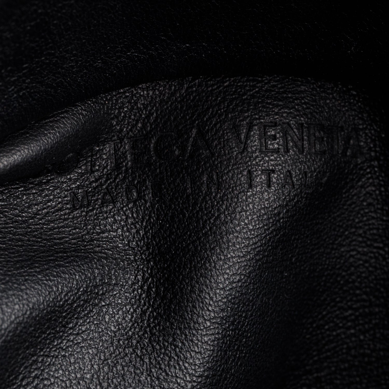 Bottega Veneta Black Nappa Leather The Chain Pouch