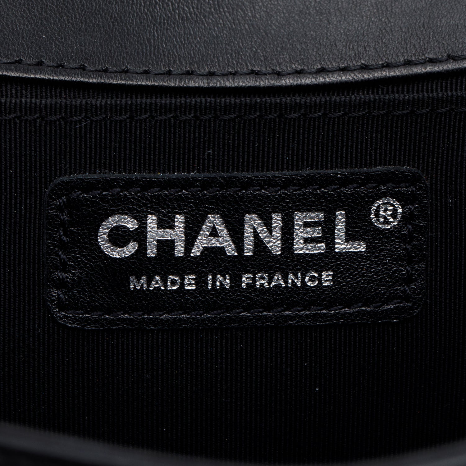 Chanel Black Quilted Lambskin Leather Medium Boy Bag