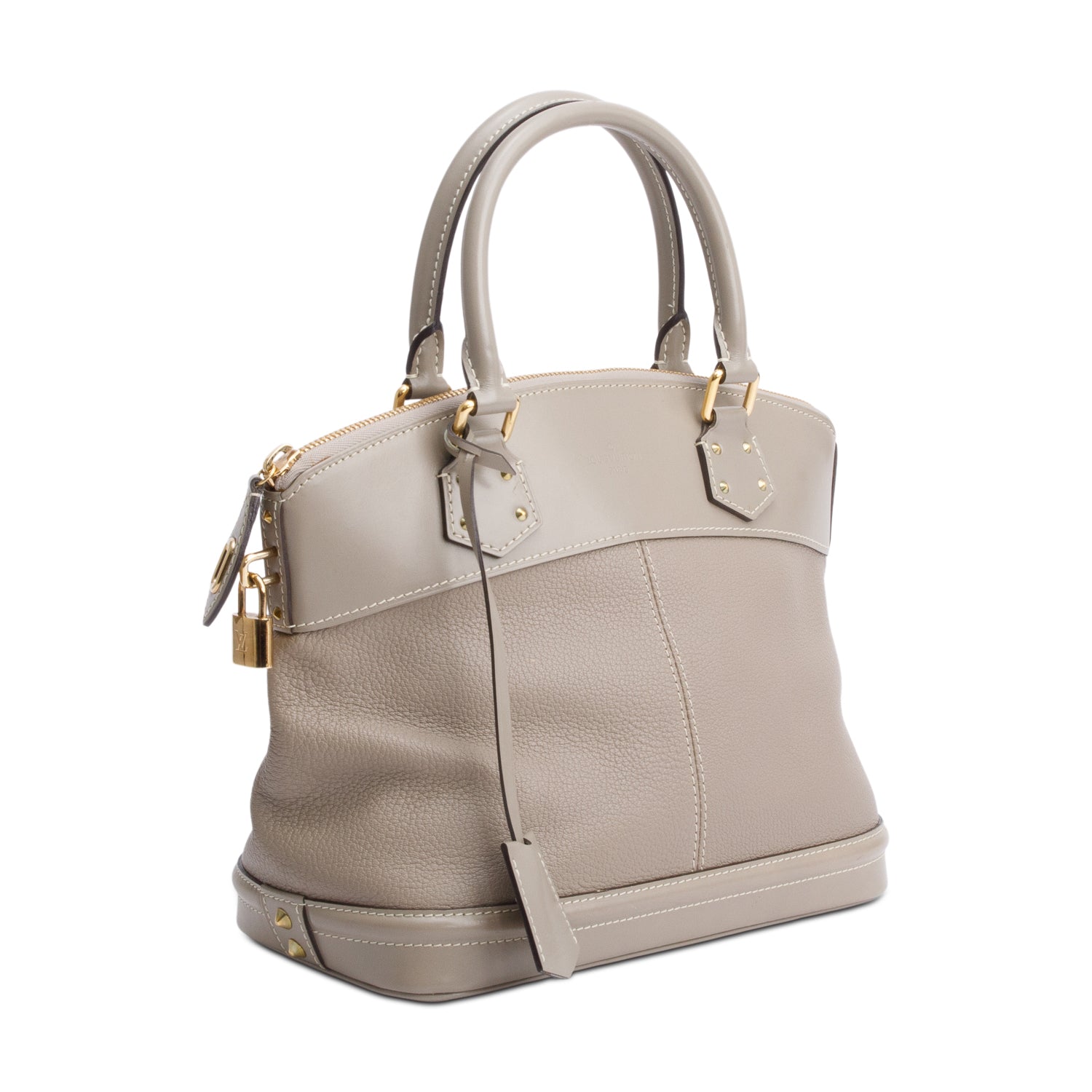 Louis Vuitton Taupe Suhali Leather Lockit PM