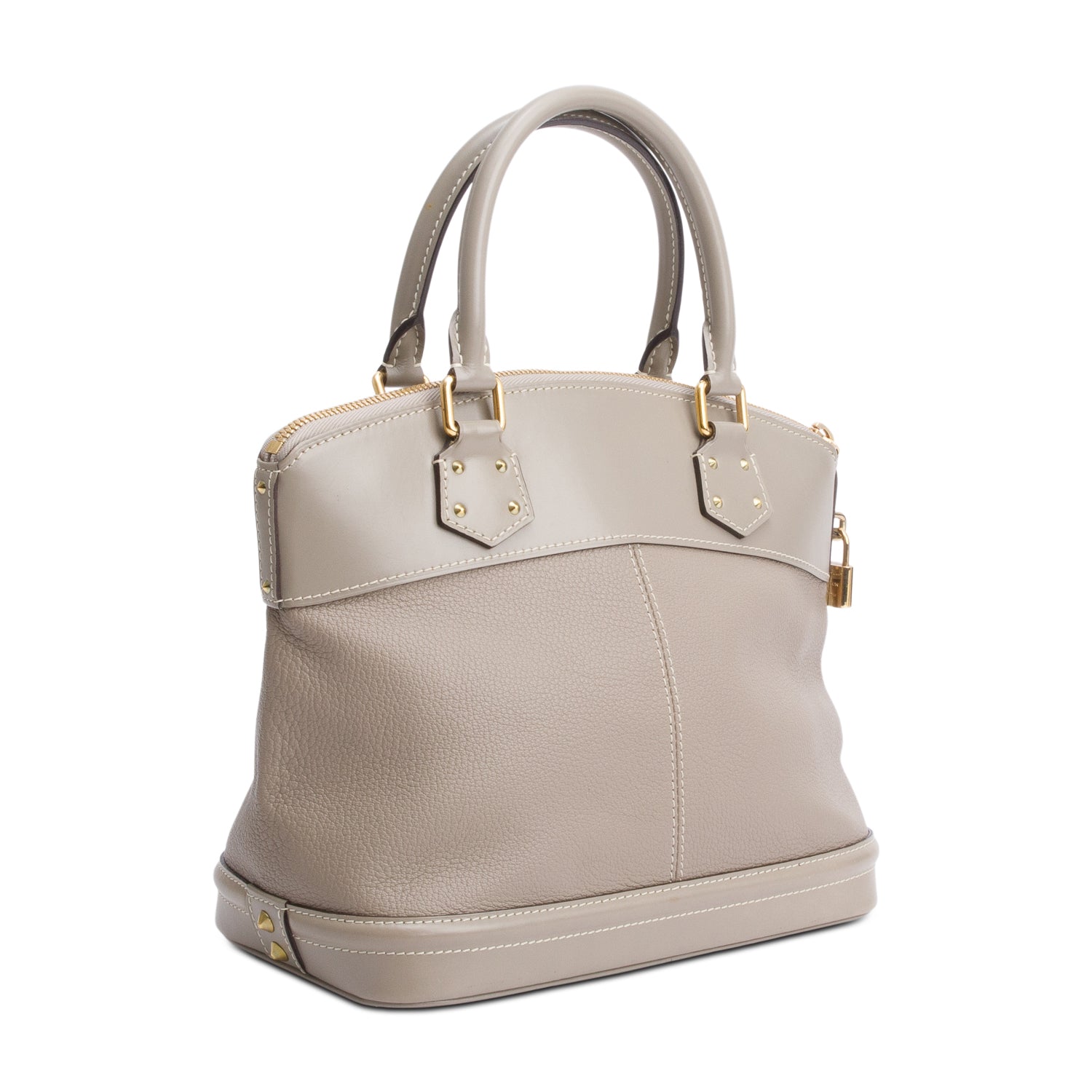 Louis Vuitton Taupe Suhali Leather Lockit PM