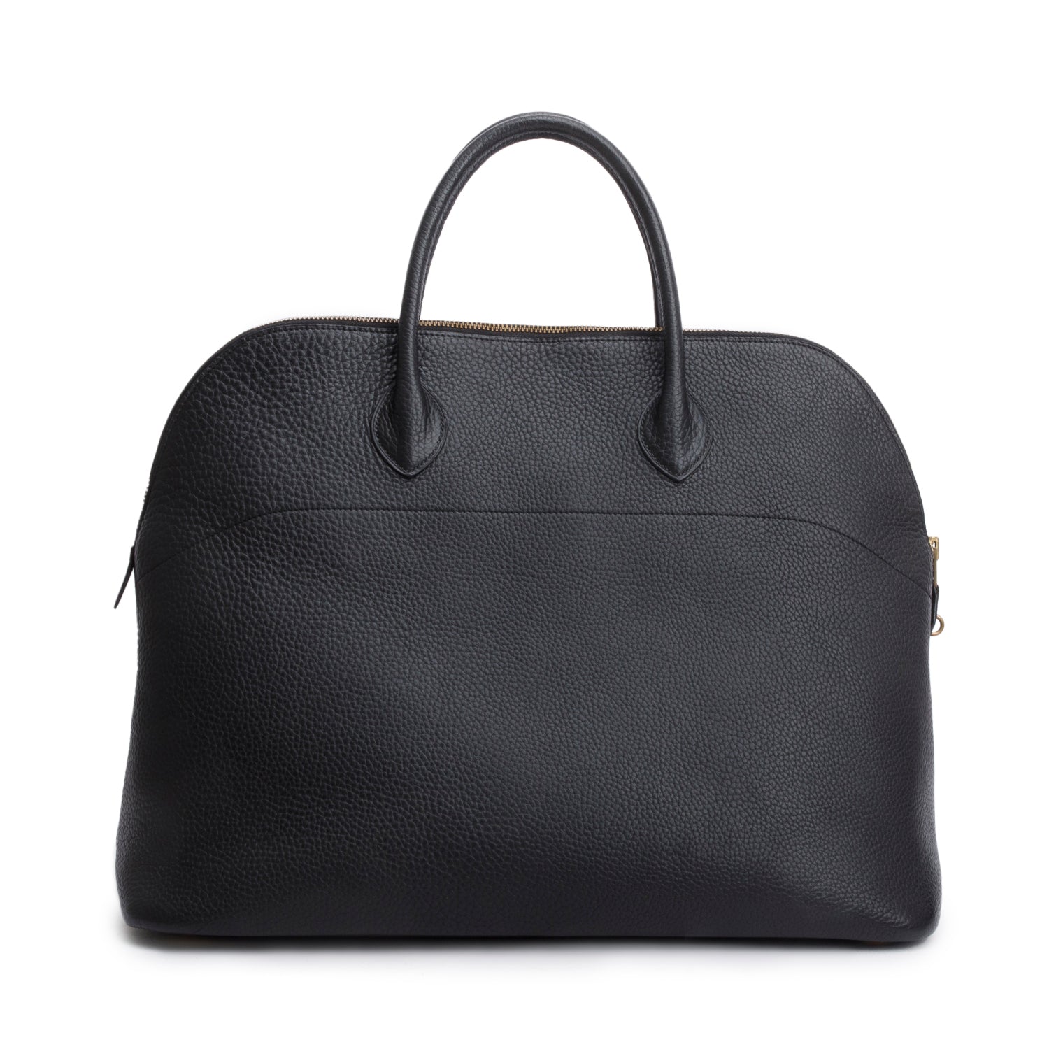 Hermes Noir Clemence Leather Bolide 45