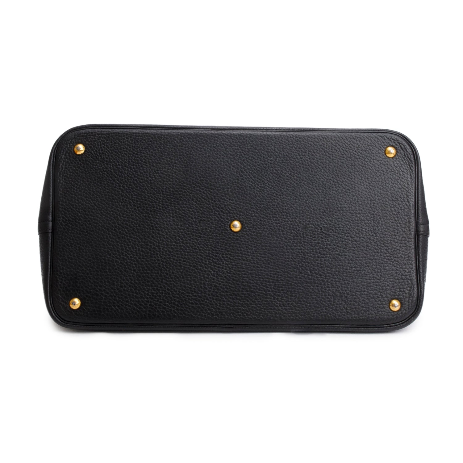 Hermes Noir Clemence Leather Bolide 45