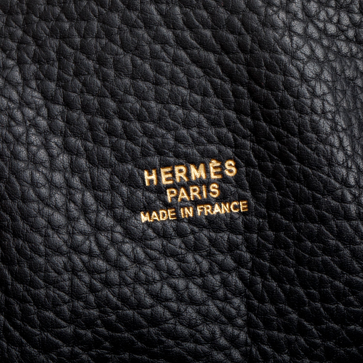 Hermes Noir Clemence Leather Bolide 45