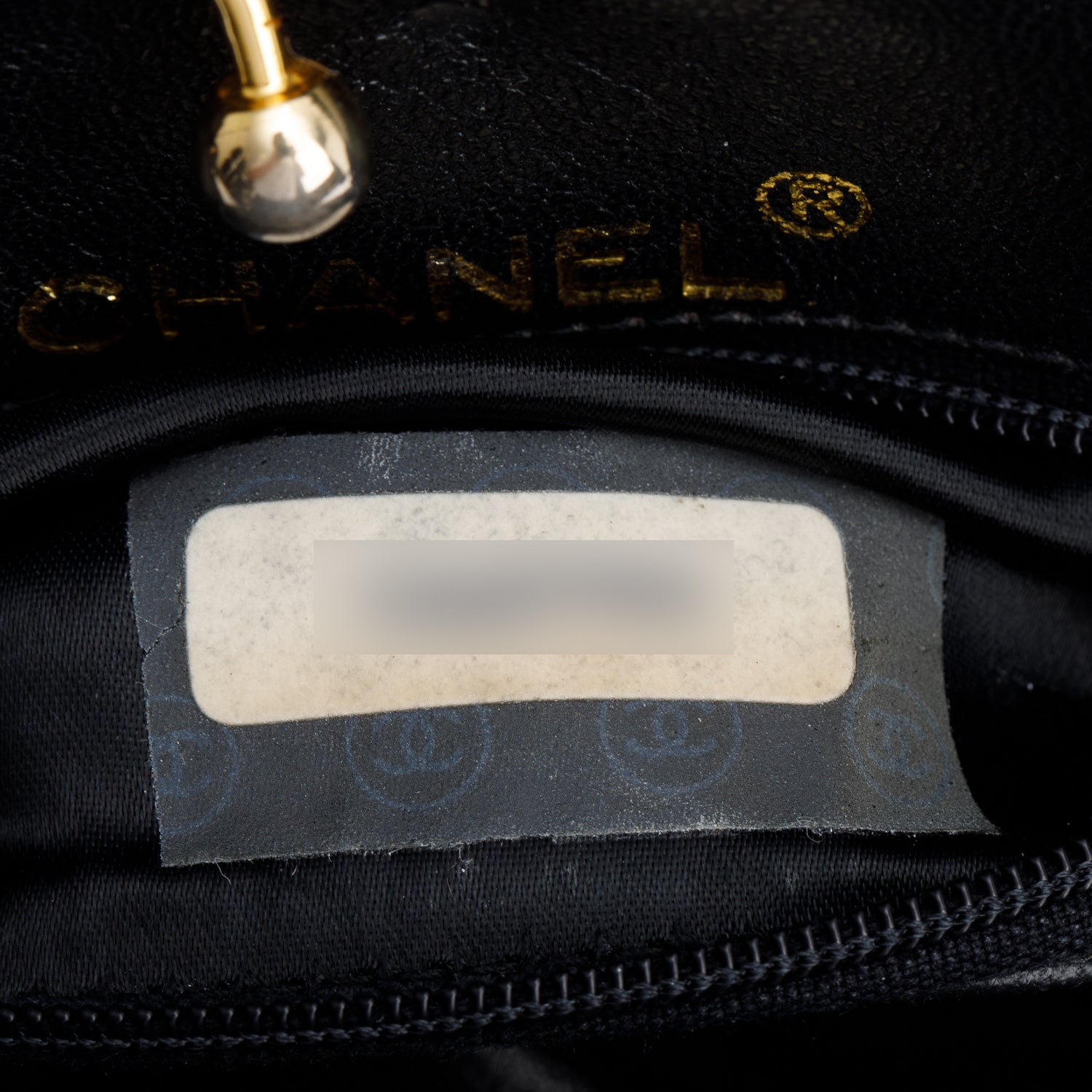 Chanel Black Lambskin Leather Chain-Link Frame Clutch Crossbody