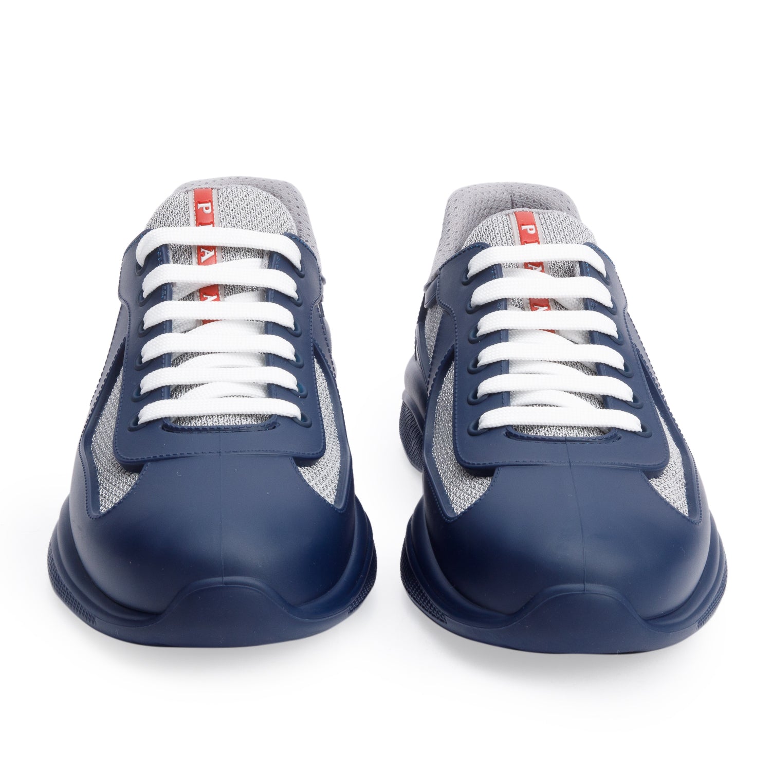 Prada Navy Blue America's Cup Sneakers, Size 41 w/ Box