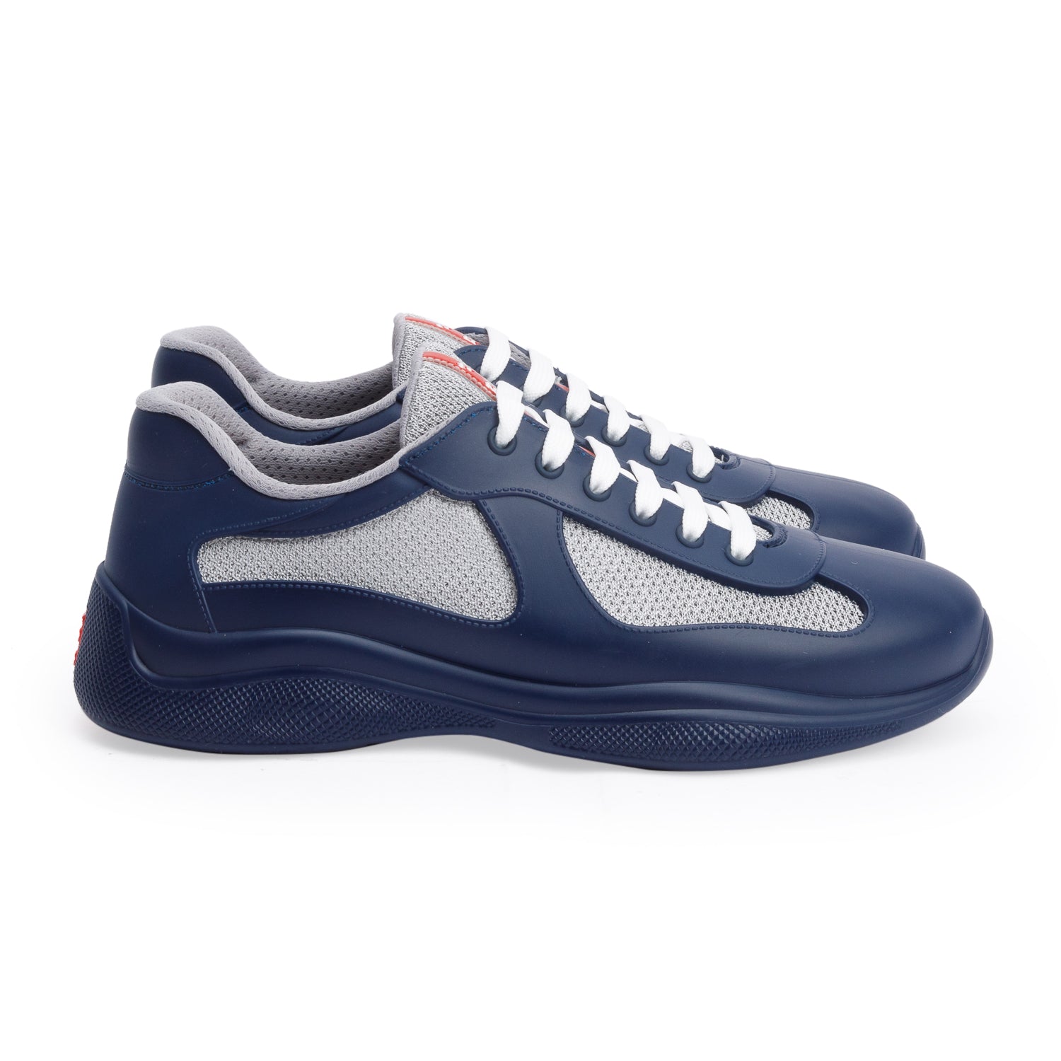 Prada Navy Blue America's Cup Sneakers, Size 41 w/ Box