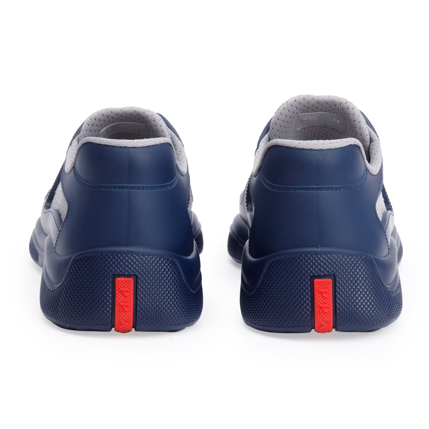 Prada Navy Blue America's Cup Sneakers, Size 41 w/ Box