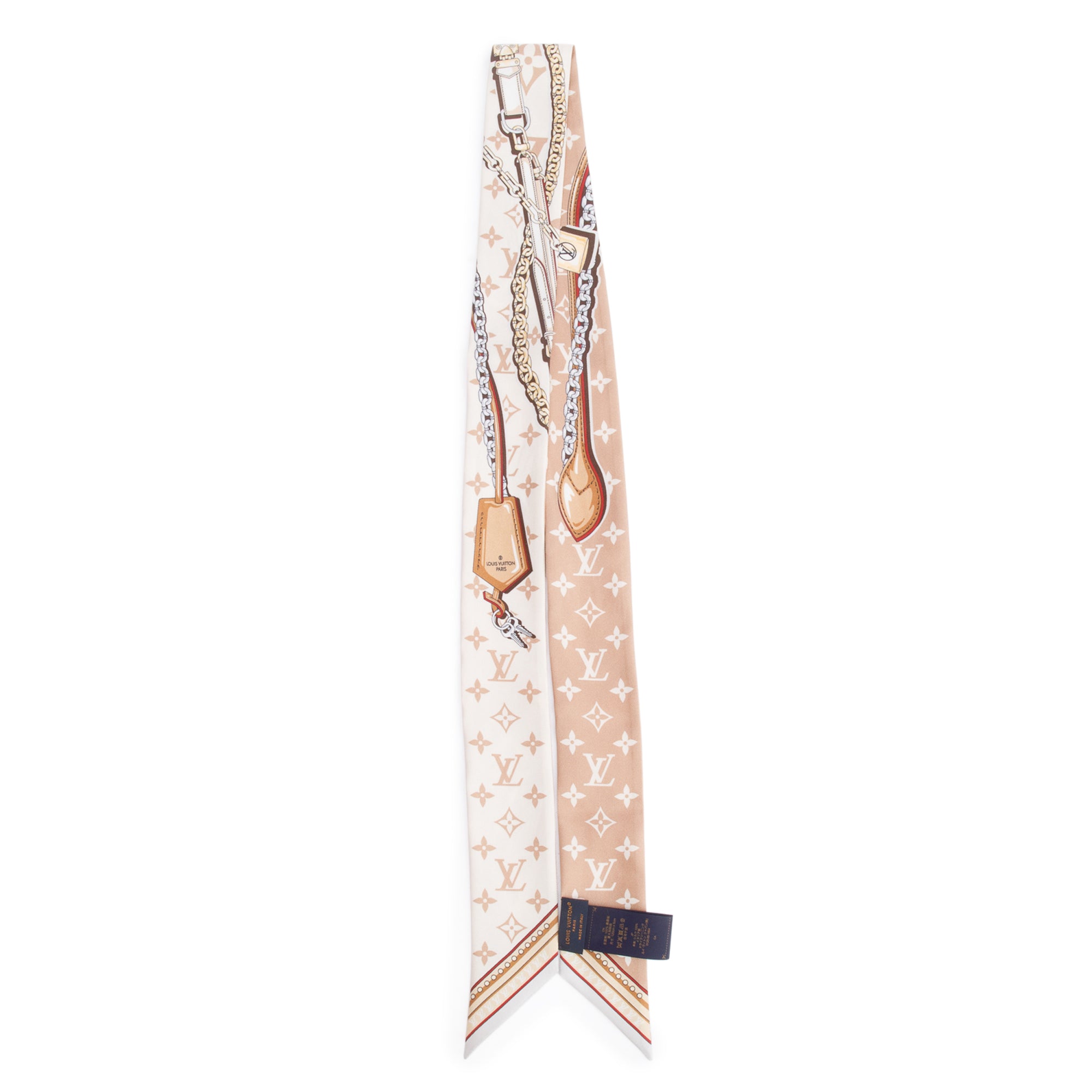 Louis Vuitton Beige Ultimate Monogram Silk Bandeau w/ Box