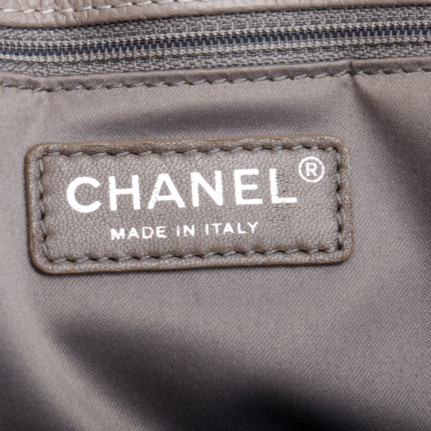 Chanel Grey Caviar Leather Grand Shopping Tote (GST) w/ Authenticity Card