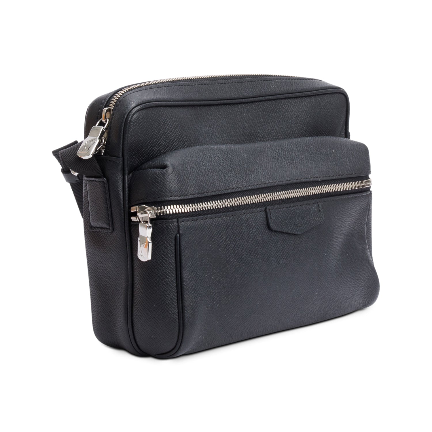 Louis Vuitton Black Taiga Leather Outdoor PM Messenger Bag w/ Box