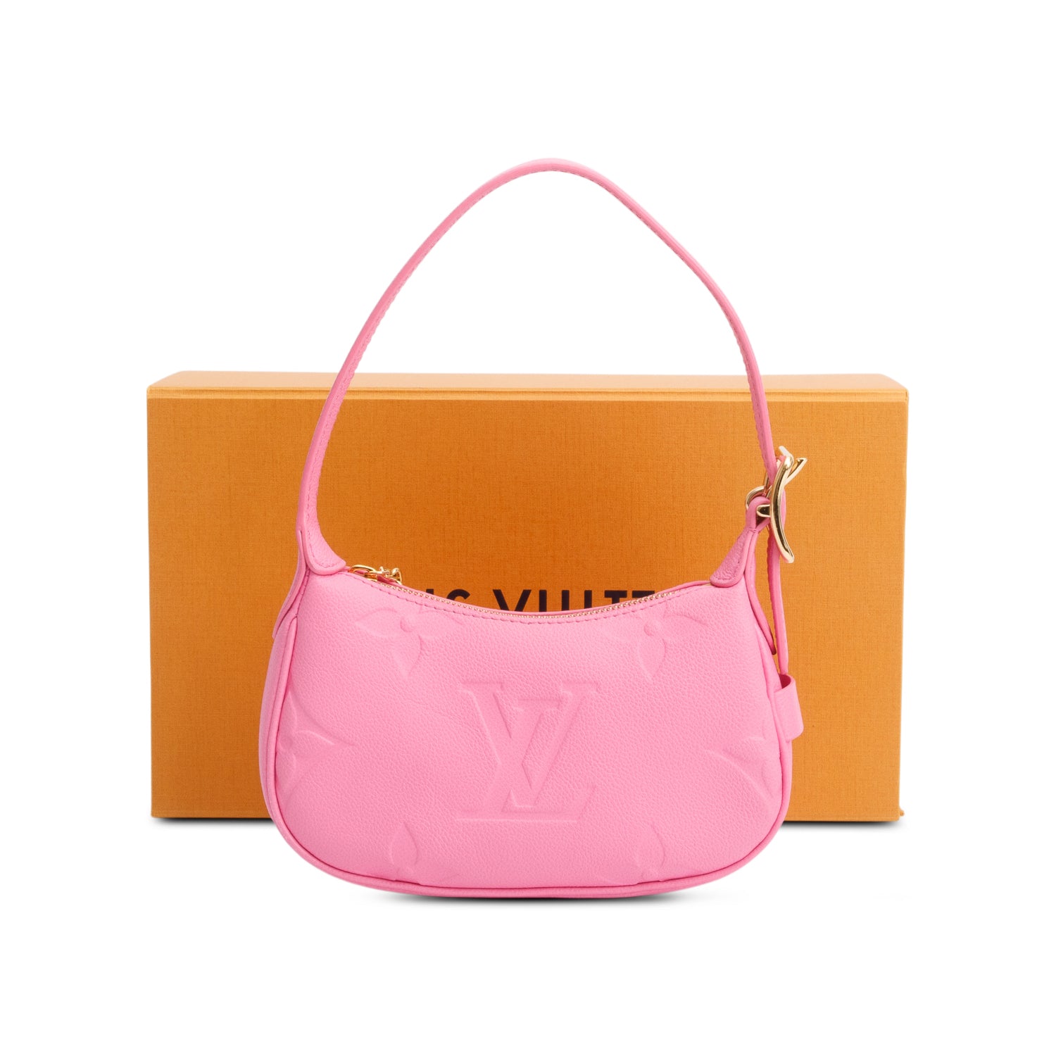 Louis Vuitton Pink Monogram Giant Empreinte Leather Mini Moon w/ Box