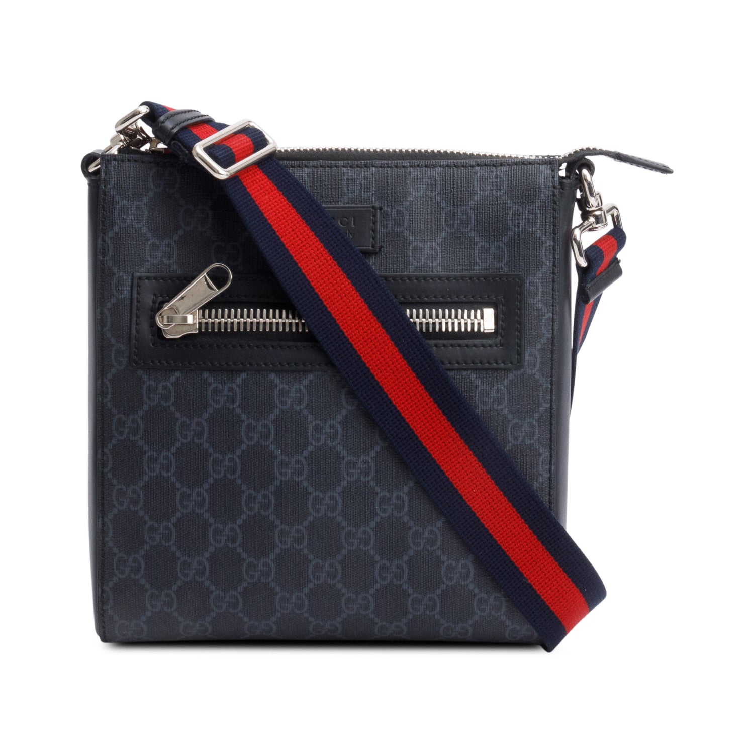 Gucci Black GG Supreme Small Messenger Bag