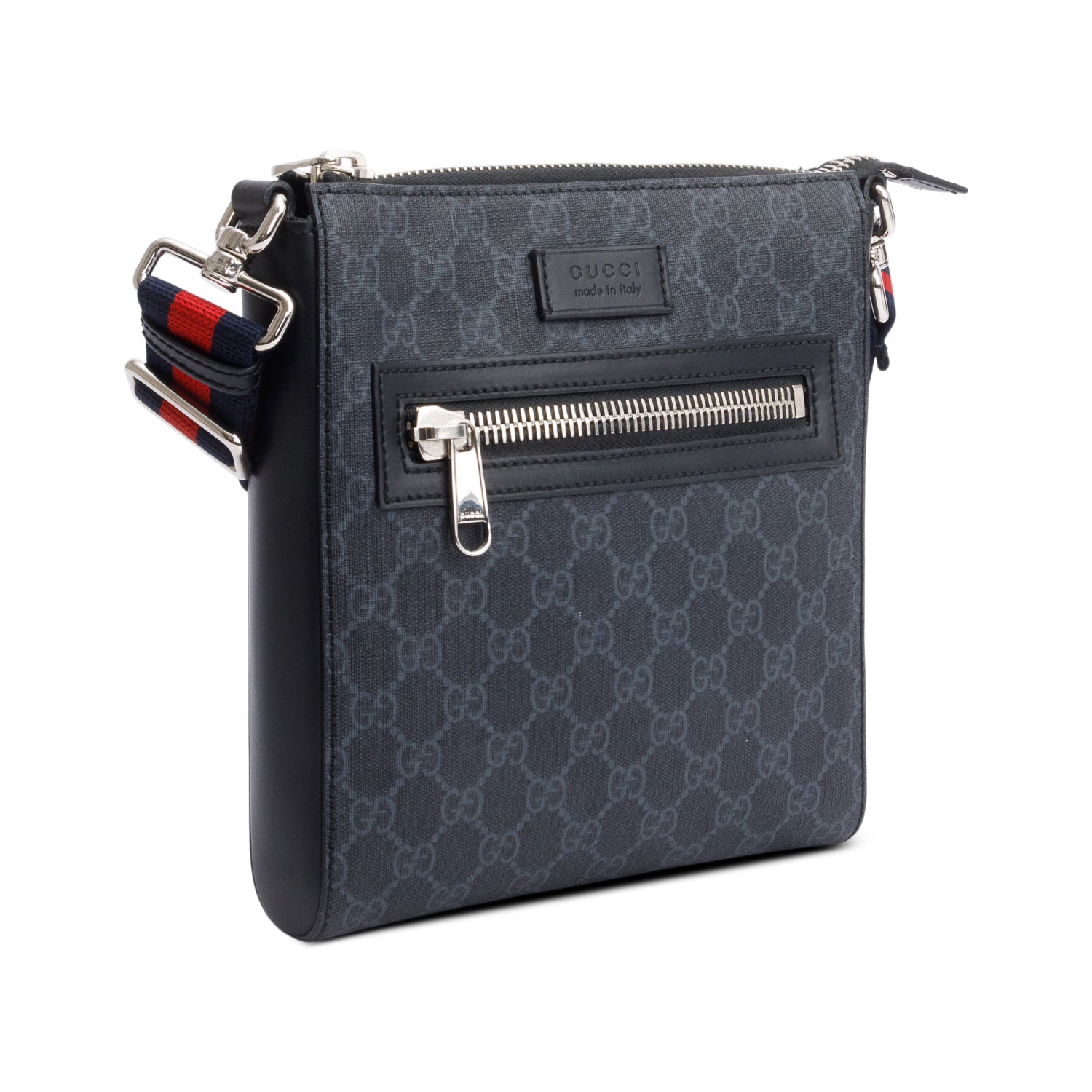 Gucci Black GG Supreme Small Messenger Bag