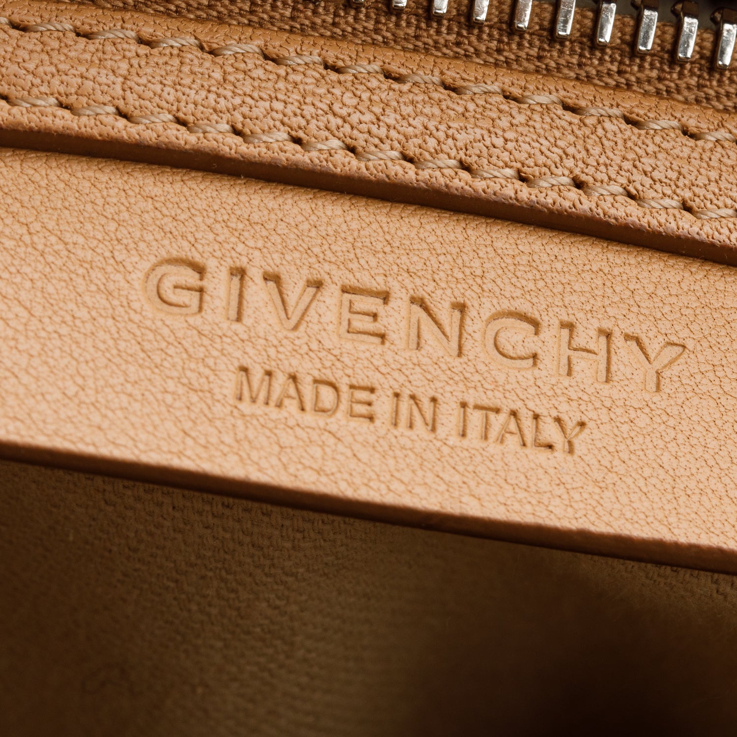 Givenchy Beige Calfskin Leather Braided Tassel Medium Antigona Satchel