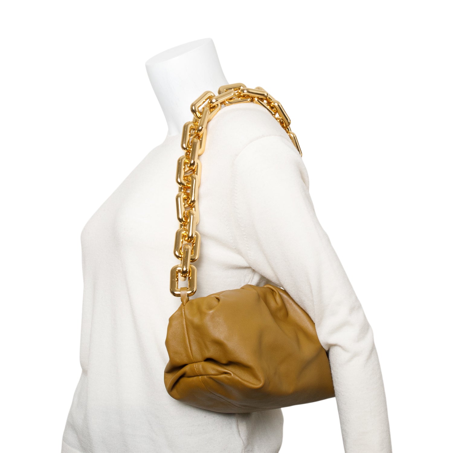 Bottega Veneta Brown Nappa Leather The Chain Pouch
