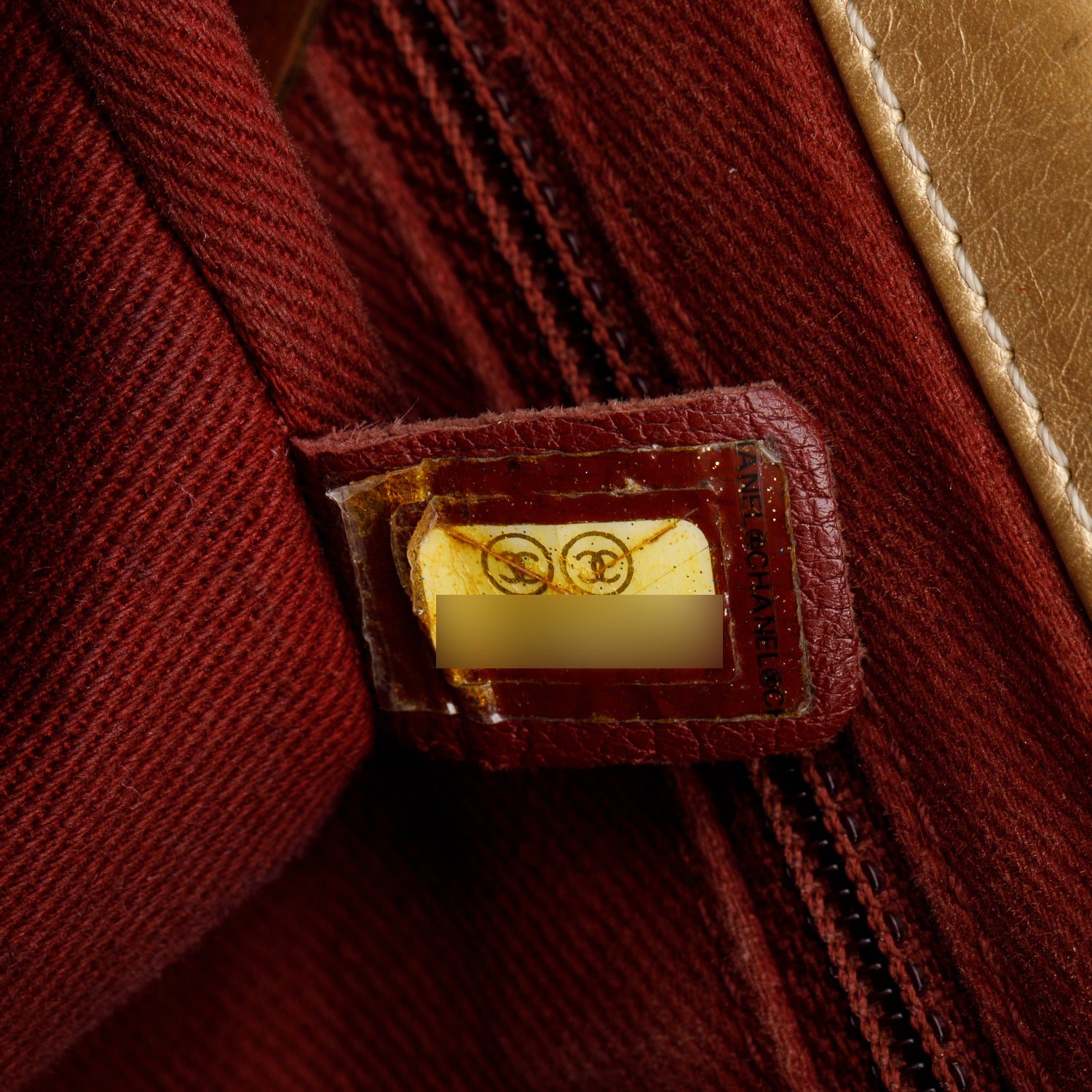 Chanel Metallic Gold Aged Calfskin Leather Small Pondicherry Flap Bag