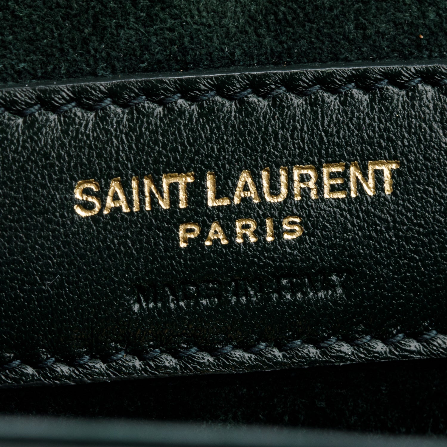 Saint Laurent 2020 Green Croc-Embossed Claude Tote