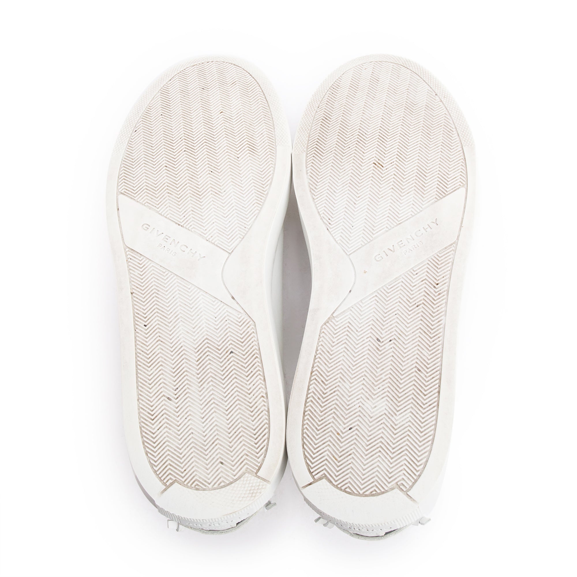 Givenchy White Calfskin Leather Urban Street L Sneakers, Size 38.5