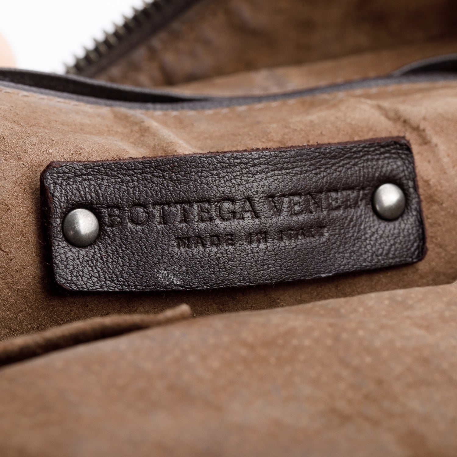 Bottega Veneta Brown Intrecciato Leather Loop Camera Bag