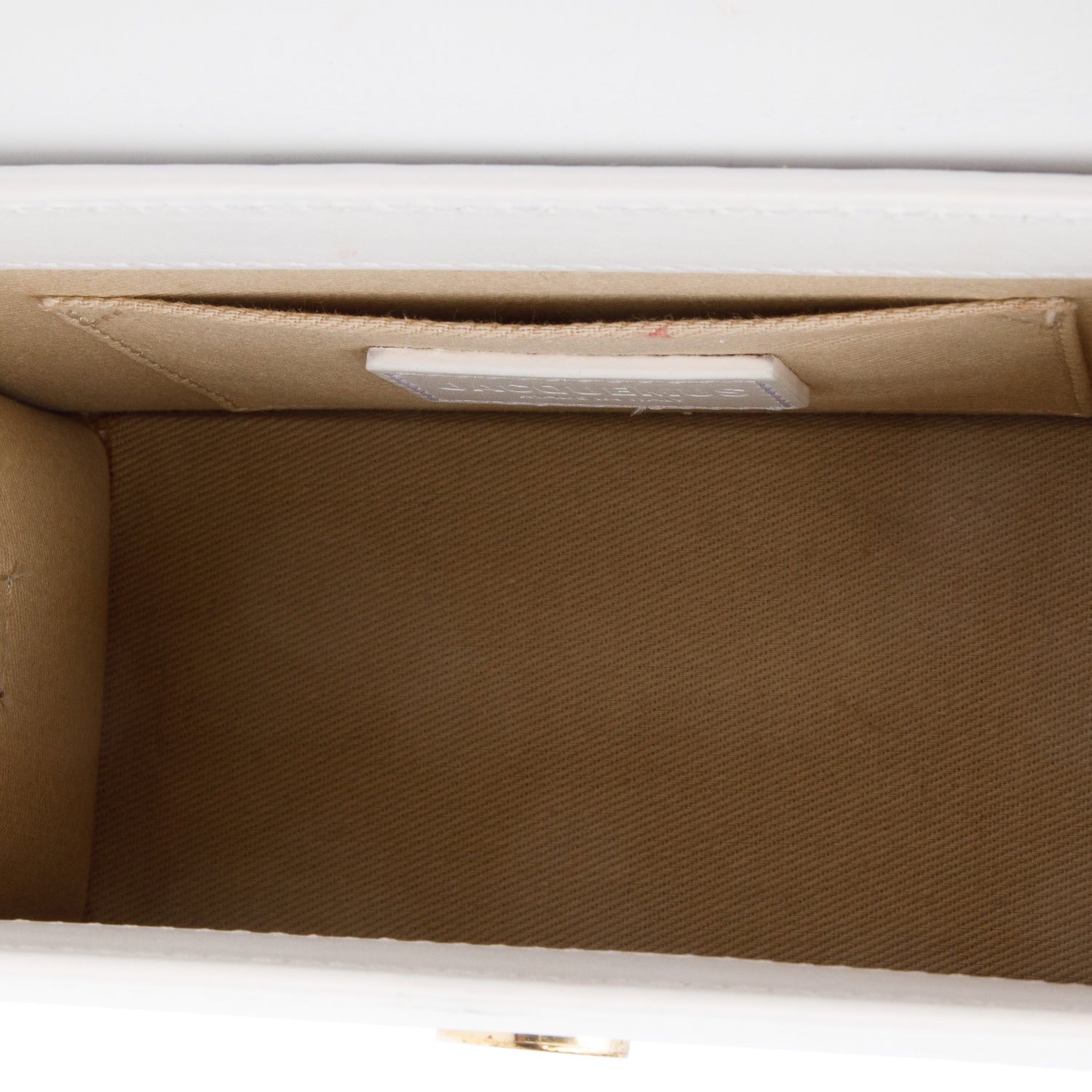 Jacquemus White Calfskin Leather Le Chiquito Moyen Bag