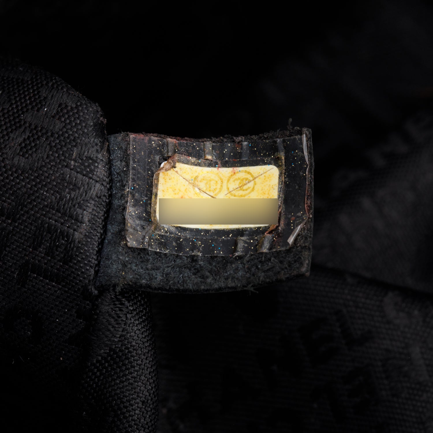 Chanel Black Quilted Patent Leather Chain Through Flap Bag w/ Authenticity Card