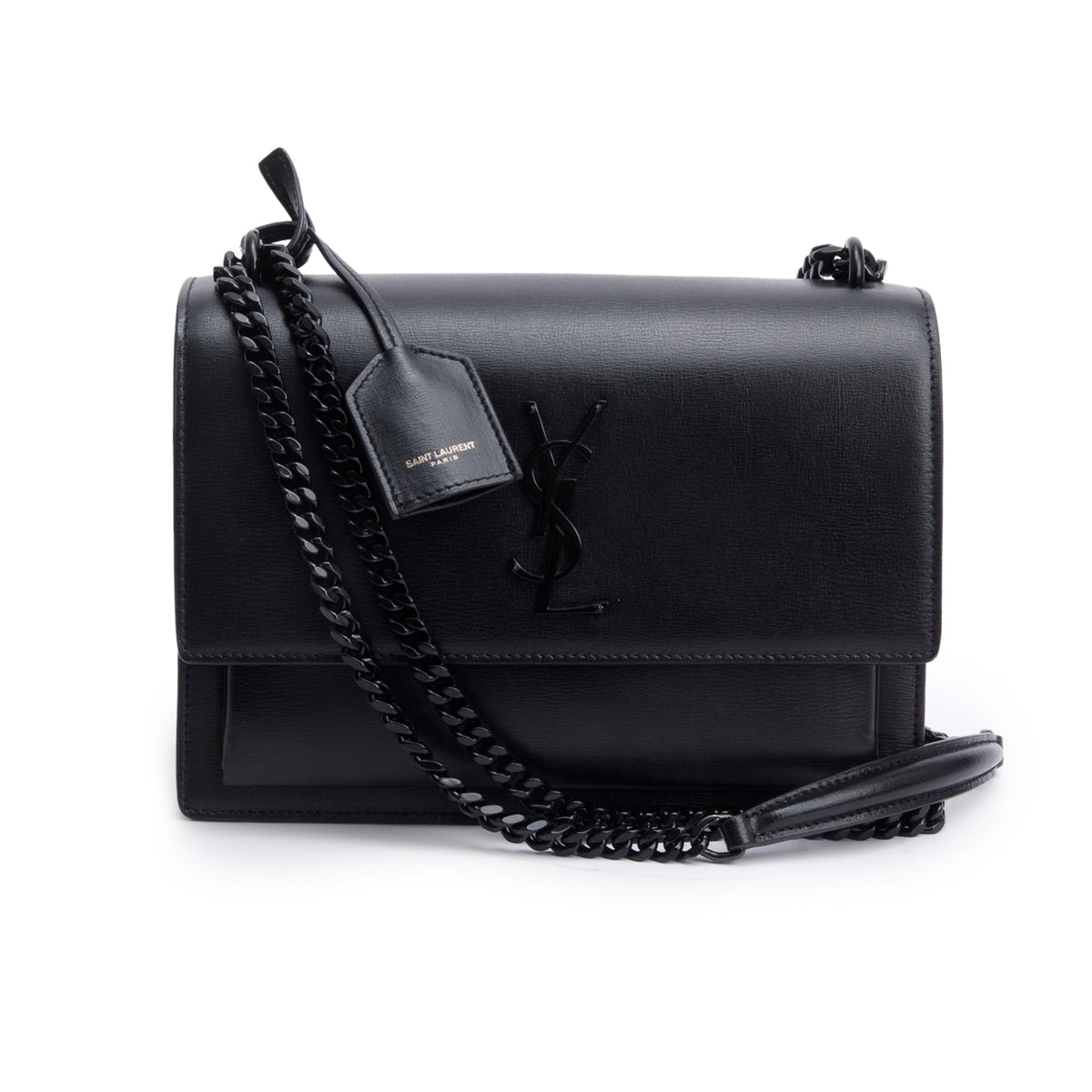 Saint Laurent Black Calf Leather Bos Taurus Shoulder Bag main image 0
