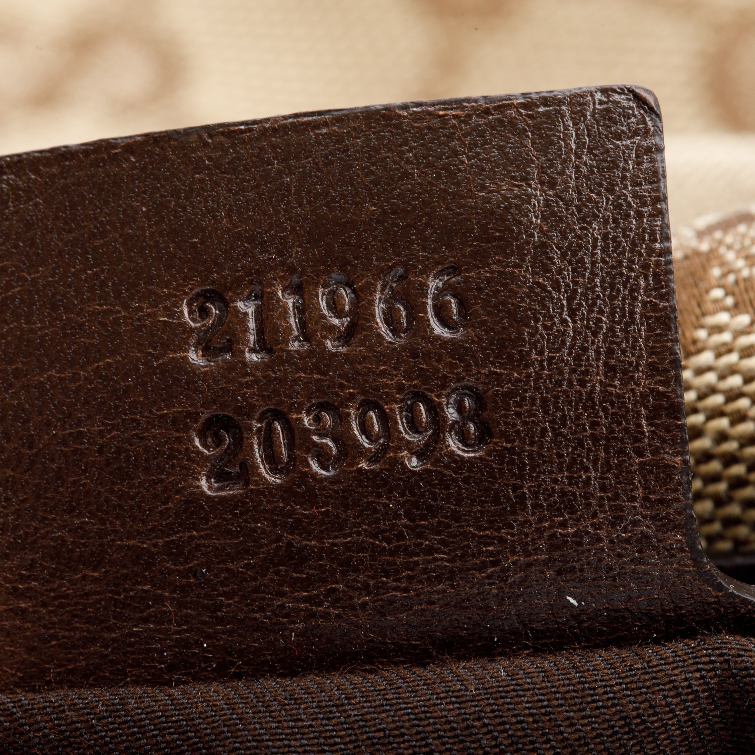 Gucci GG Canvas Brown Leather Trim Medium Jockey Hobo