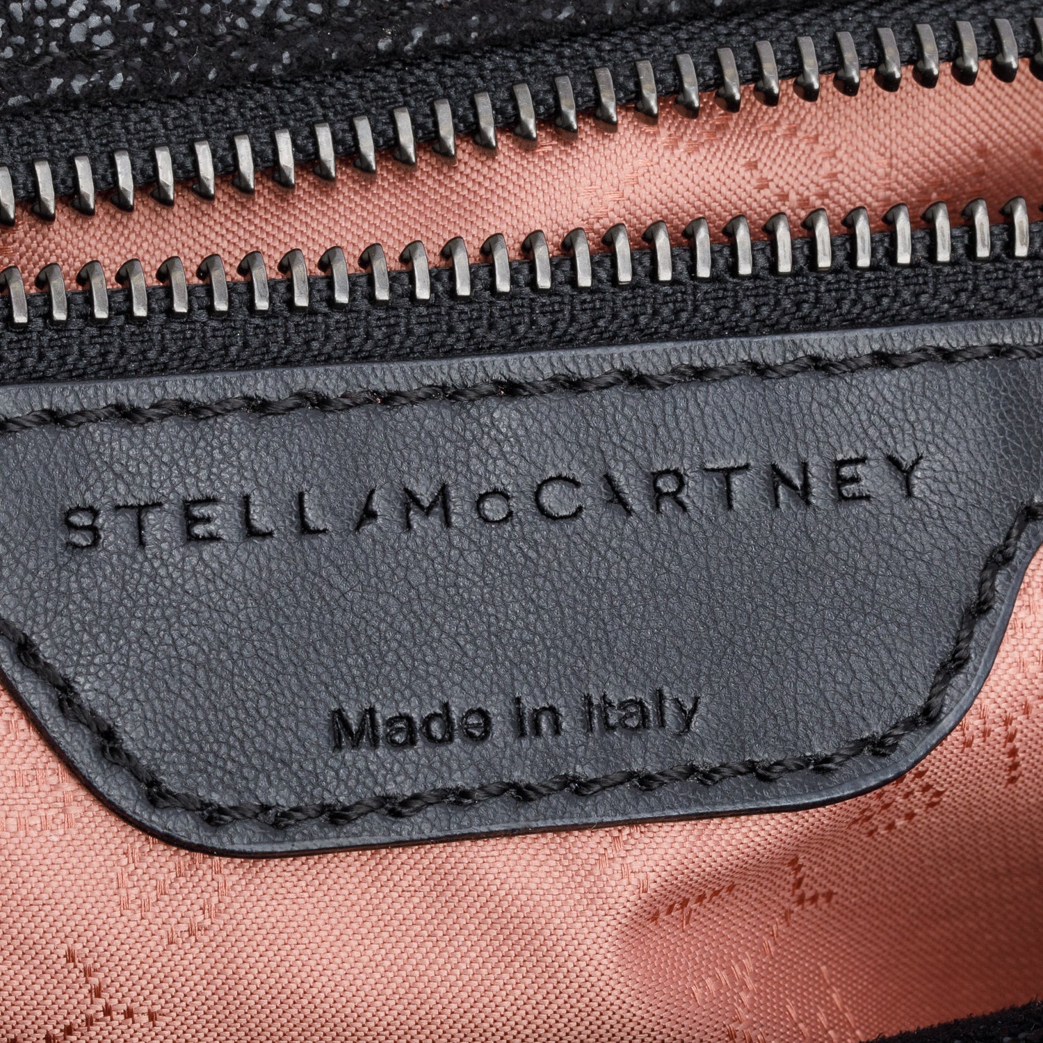 Stella McCartney Black Shaggy Deerskin Falabella Fold-Over Tote
