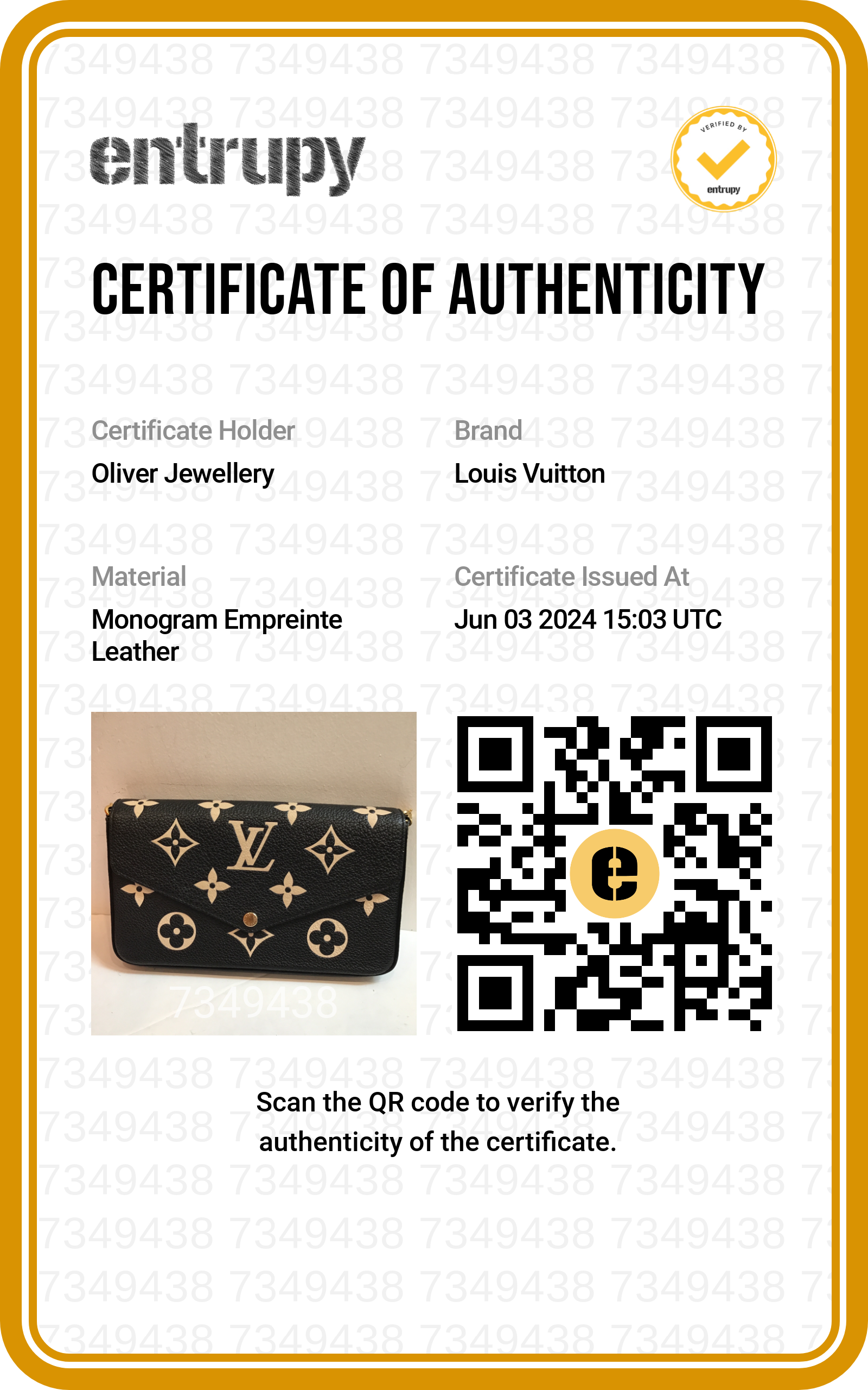 Louis Vuitton 2022 Bicolor Monogram Empreinte Leather Felicie Pochette w/ Inserts & Box